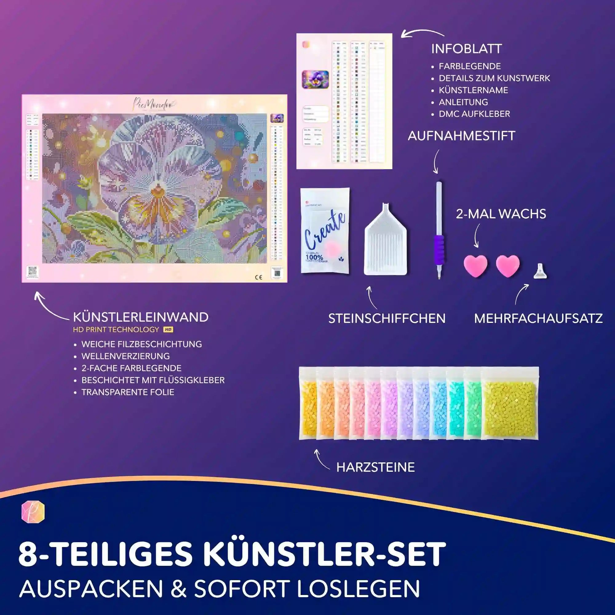 Diamond Painting - Sternenveilchen