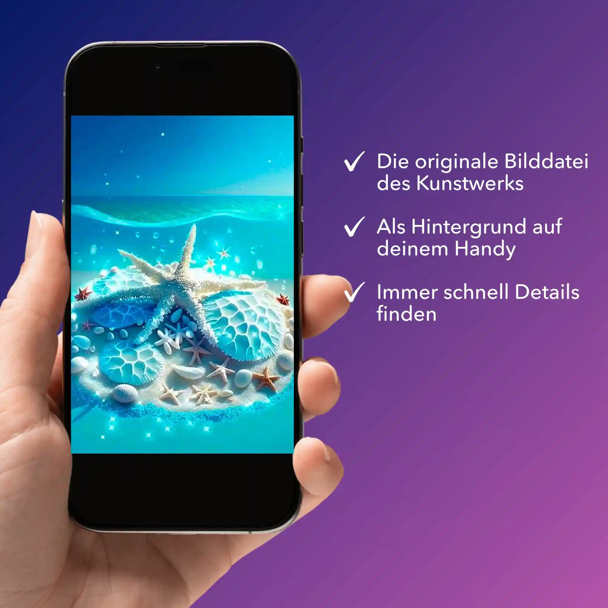 Digitale Bildmappe - Blaue Meeressymphonie