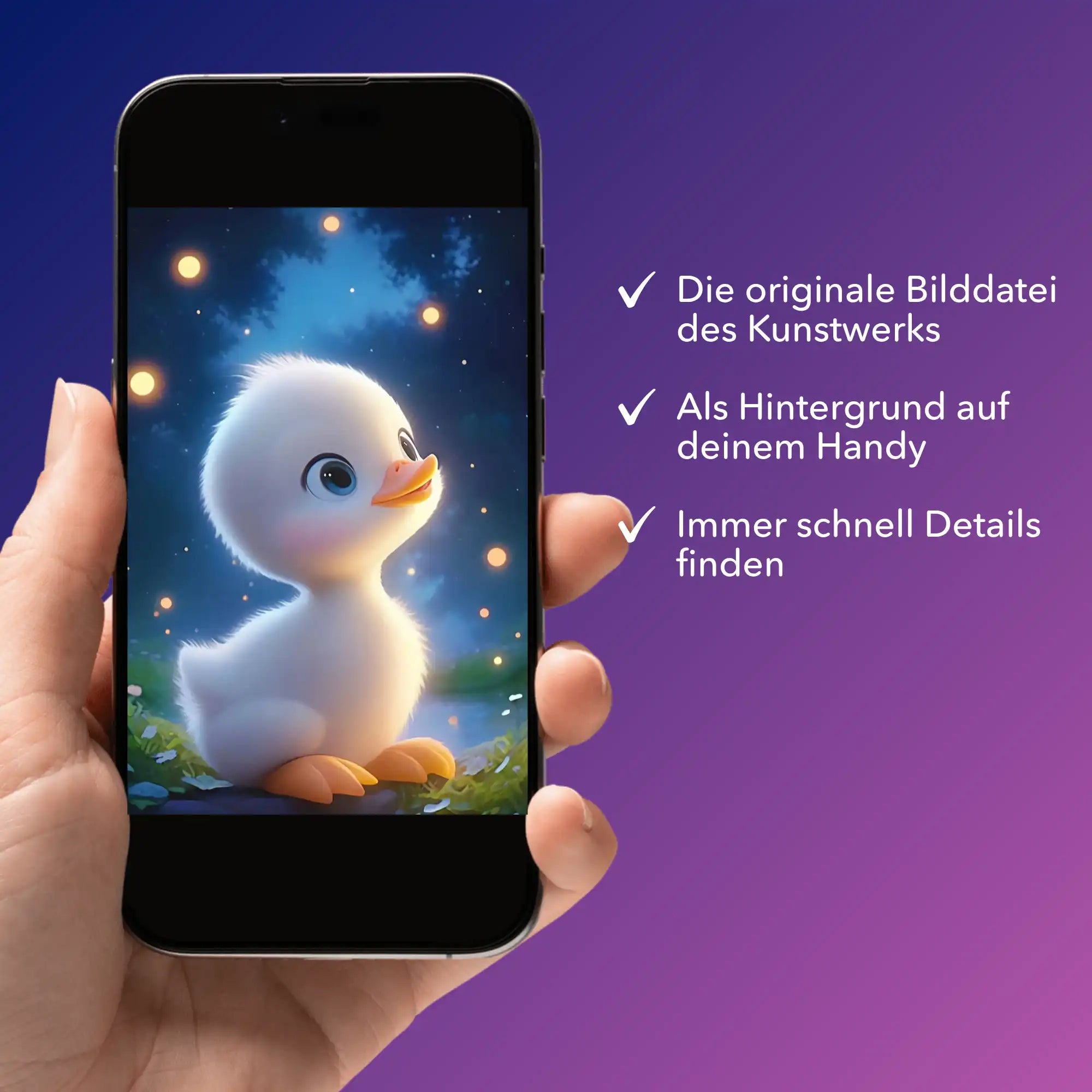 Digitale Bildmappe - Glitzer Entlein