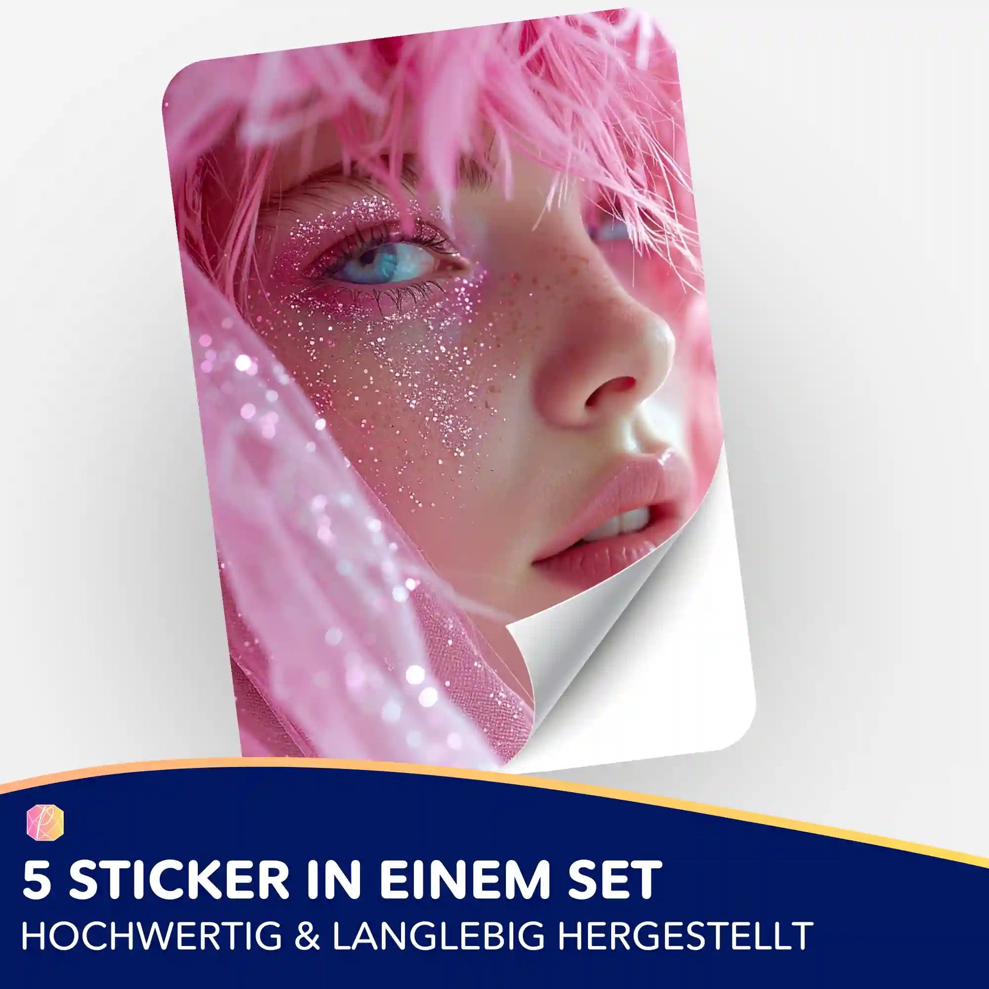 Aufkleber 5er-Set - Moni´s Special - Pink Dream