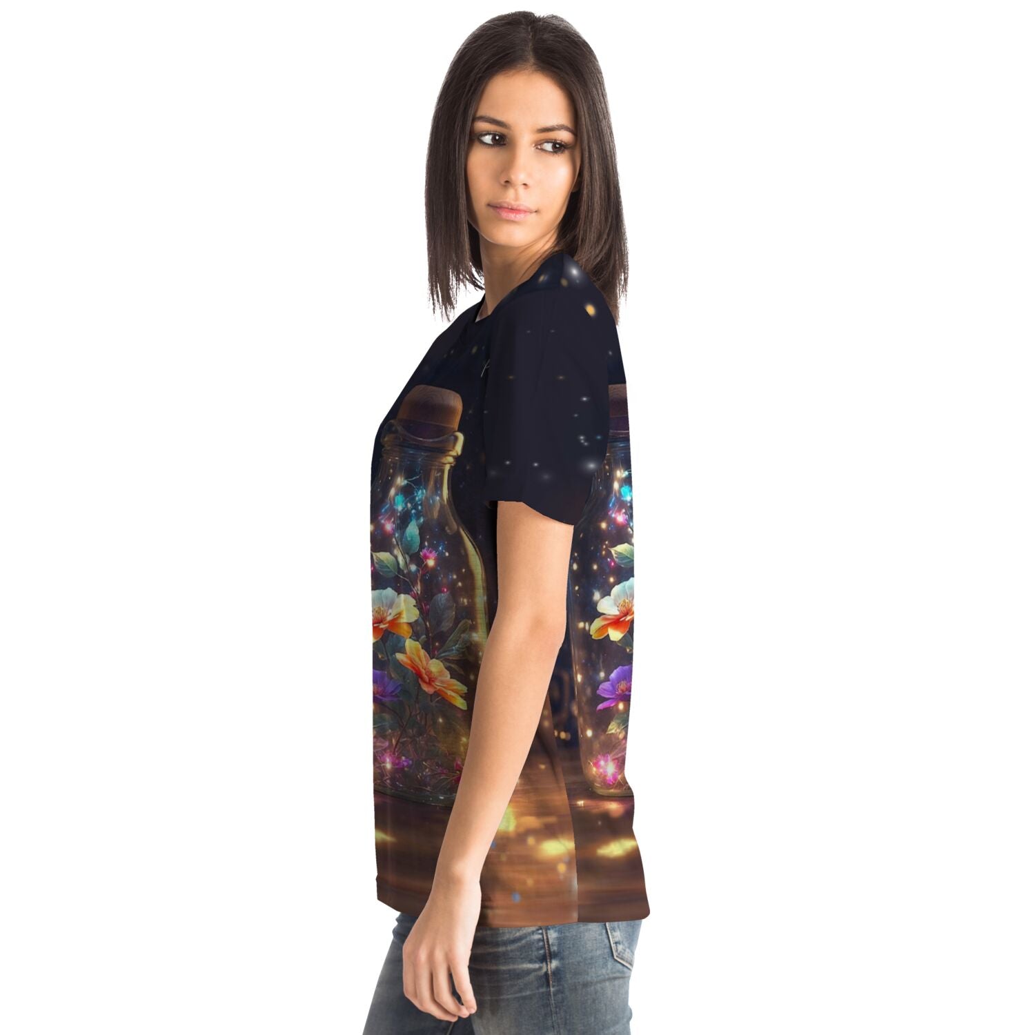 Dreamer T-Shirt - Leuchtender Blütenzauber