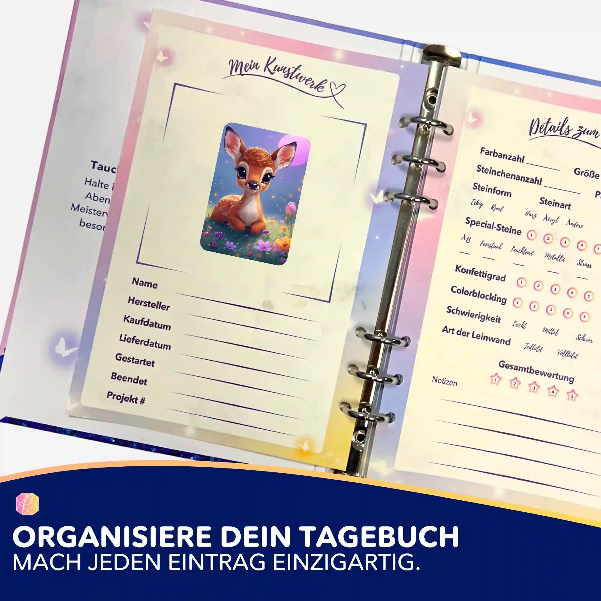 Aufkleber 5er-Set - Blütenkitz