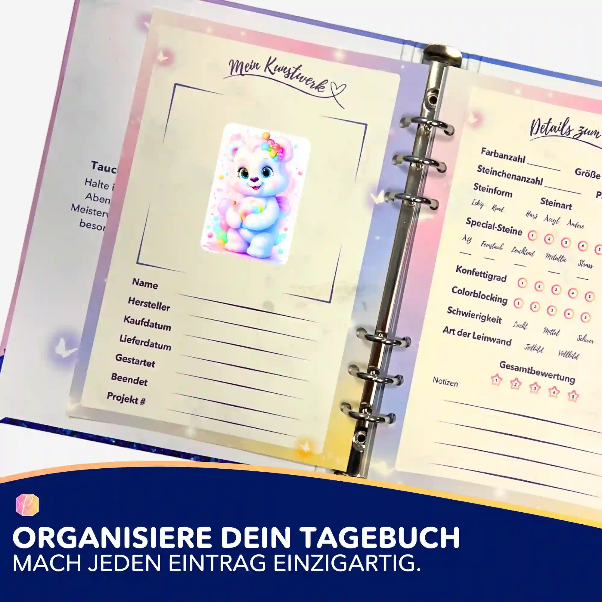 Aufkleber 5er-Set - Herzensbärchen