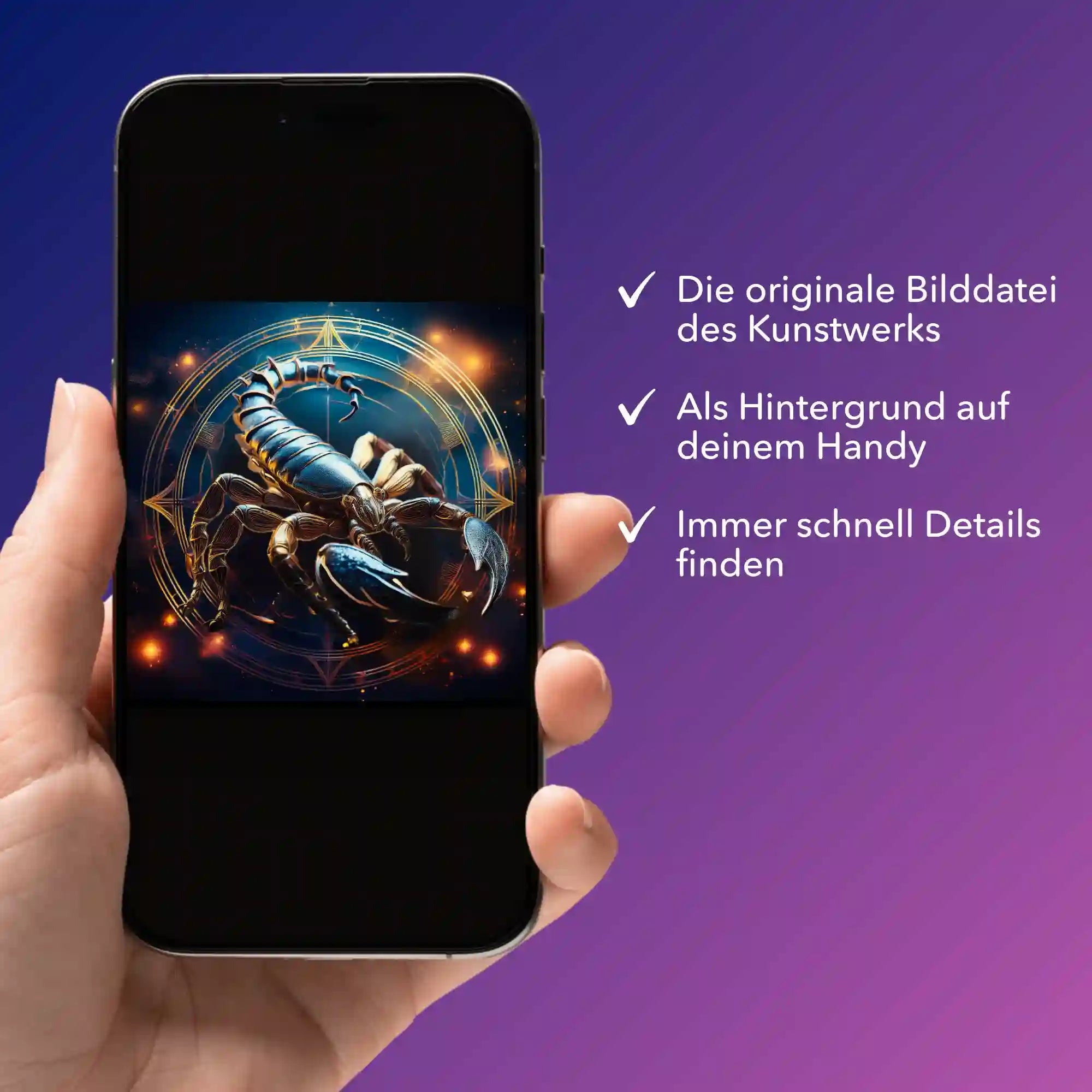 Digitale Bildmappe - Sternzeichen Skorpion "Limited Edition"