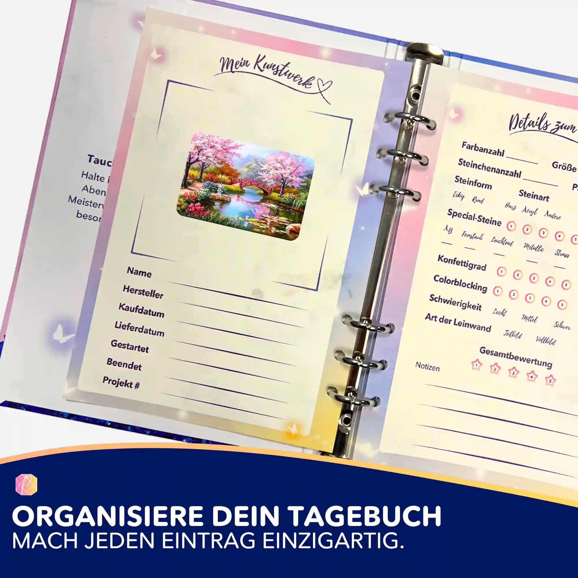 Aufkleber 5er-Set - Der chinesische Garten