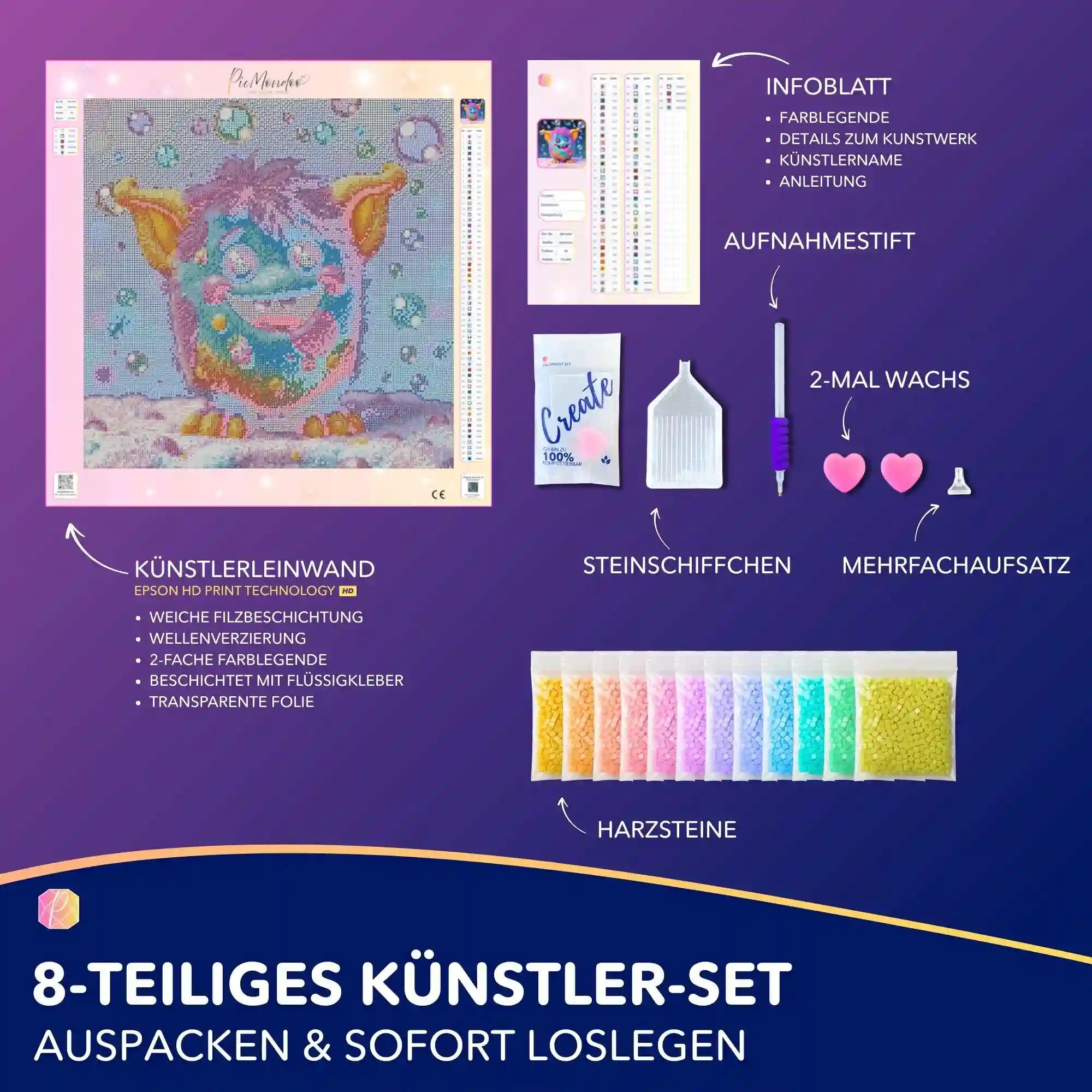 Diamond Painting - Moni Live Verkauf - Grinsebacke