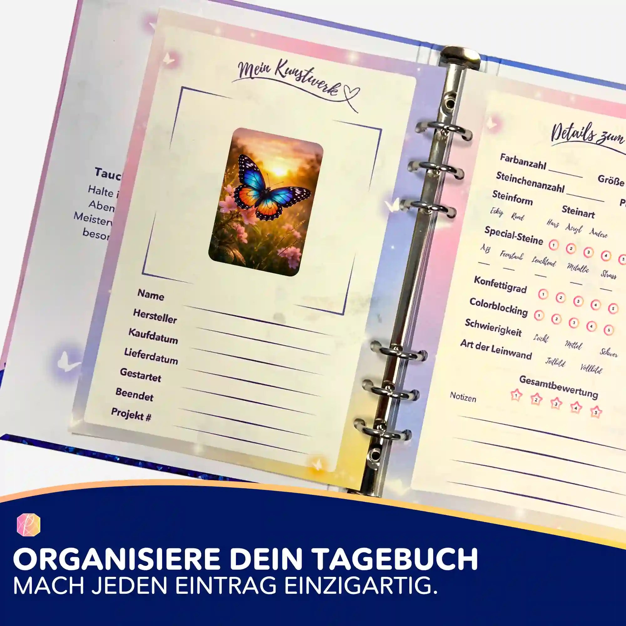 Aufkleber 5er-Set - Flügelschlag des Sommers
