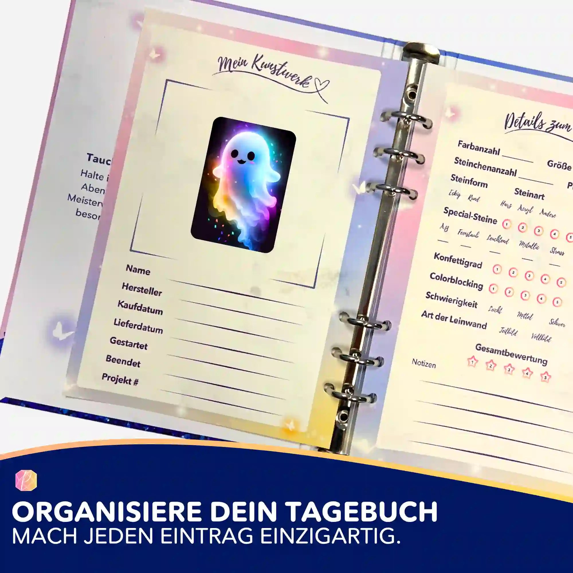 Aufkleber 5er-Set - Kleines Gespenst