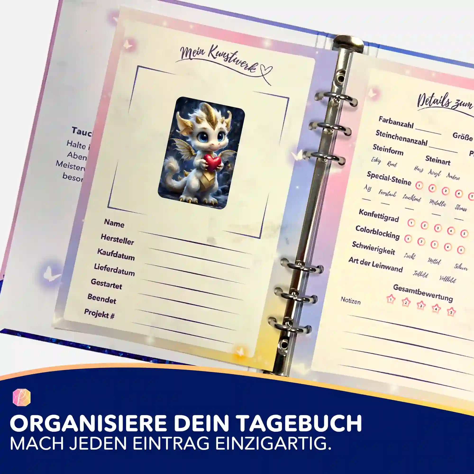 Aufkleber 5er-Set - Herzlicht