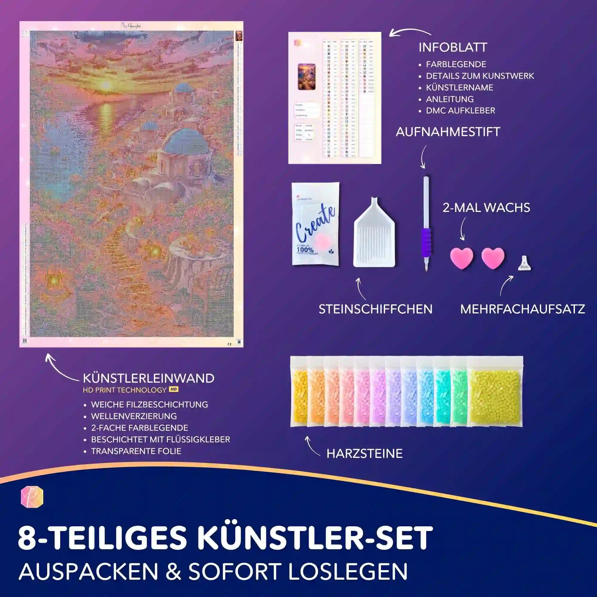 Diamond Painting 7 Tage Special - Goldene Ägäis
