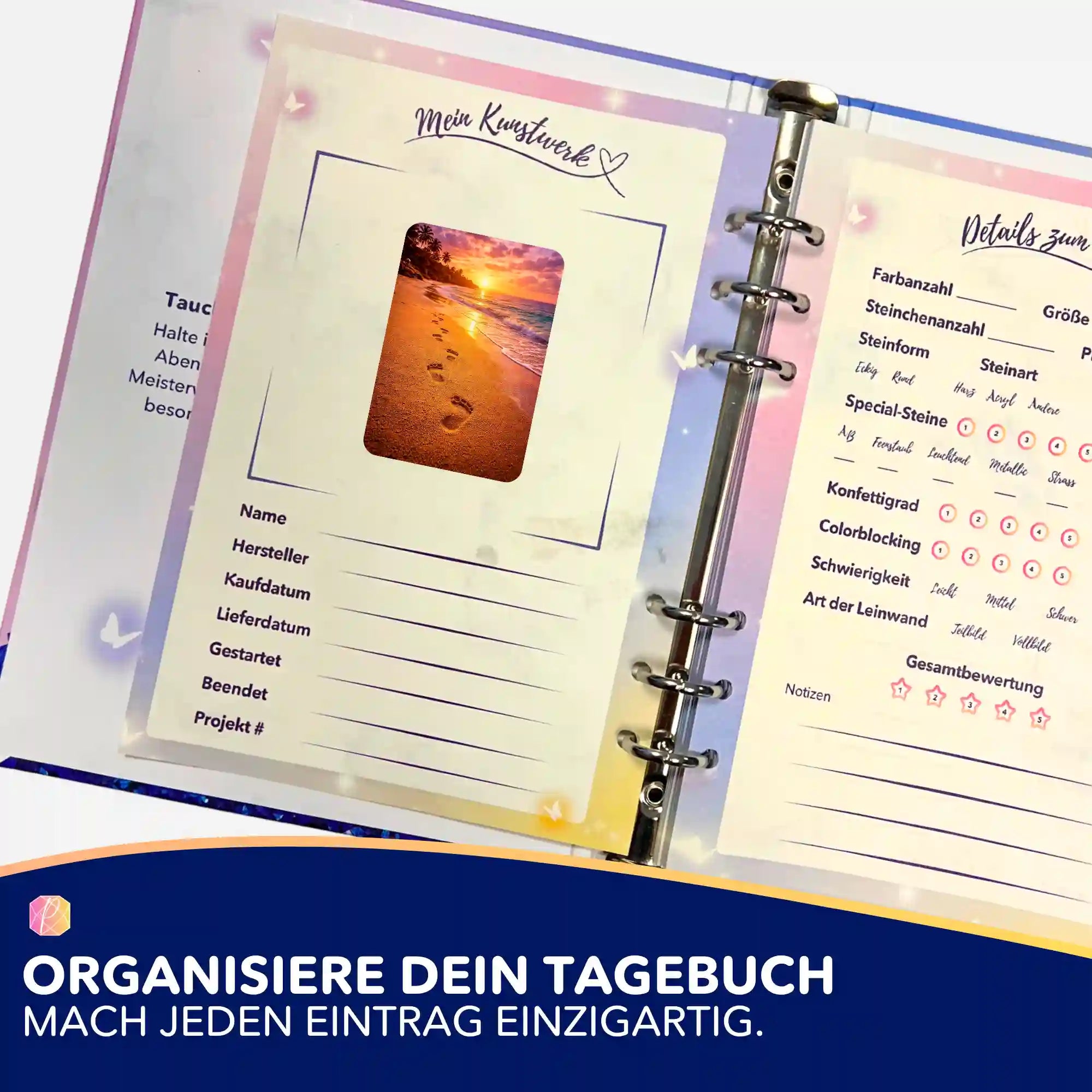 Aufkleber 5er-Set - Barfus ins Paradies