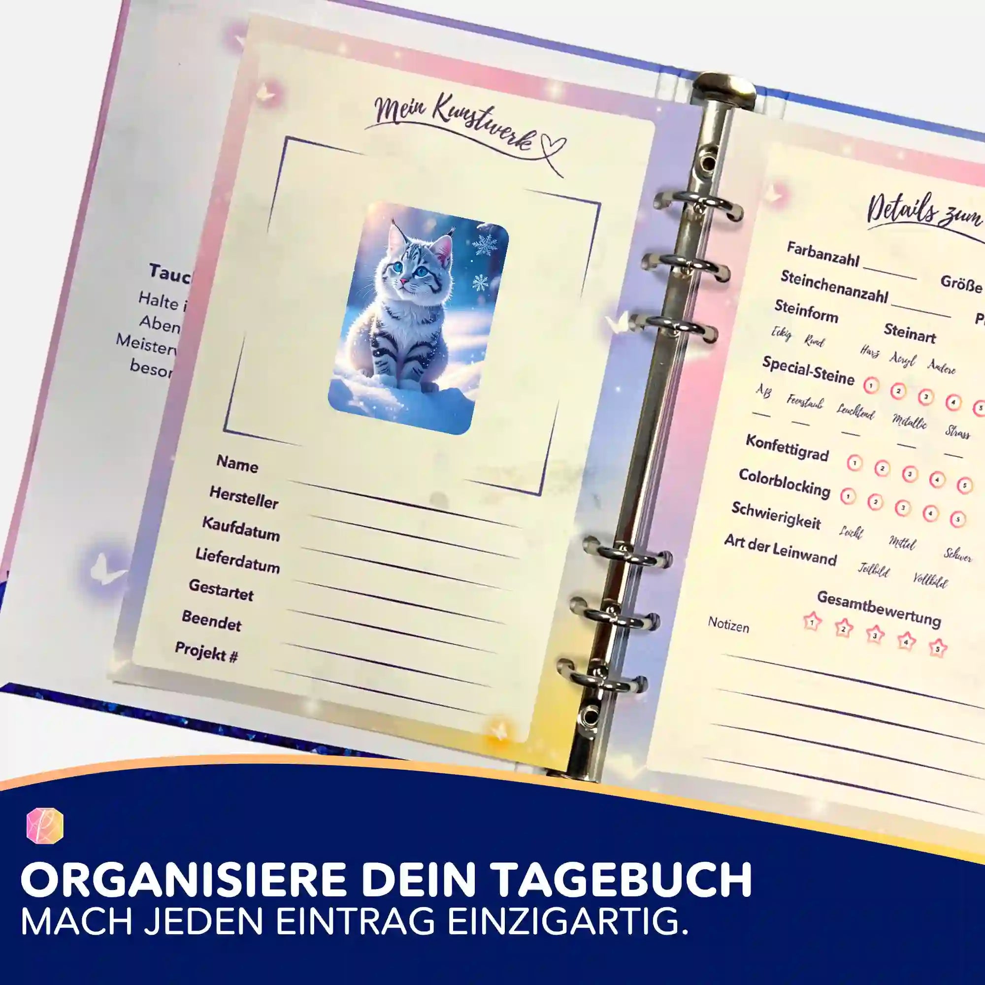 Aufkleber 5er-Set - Schneegeist