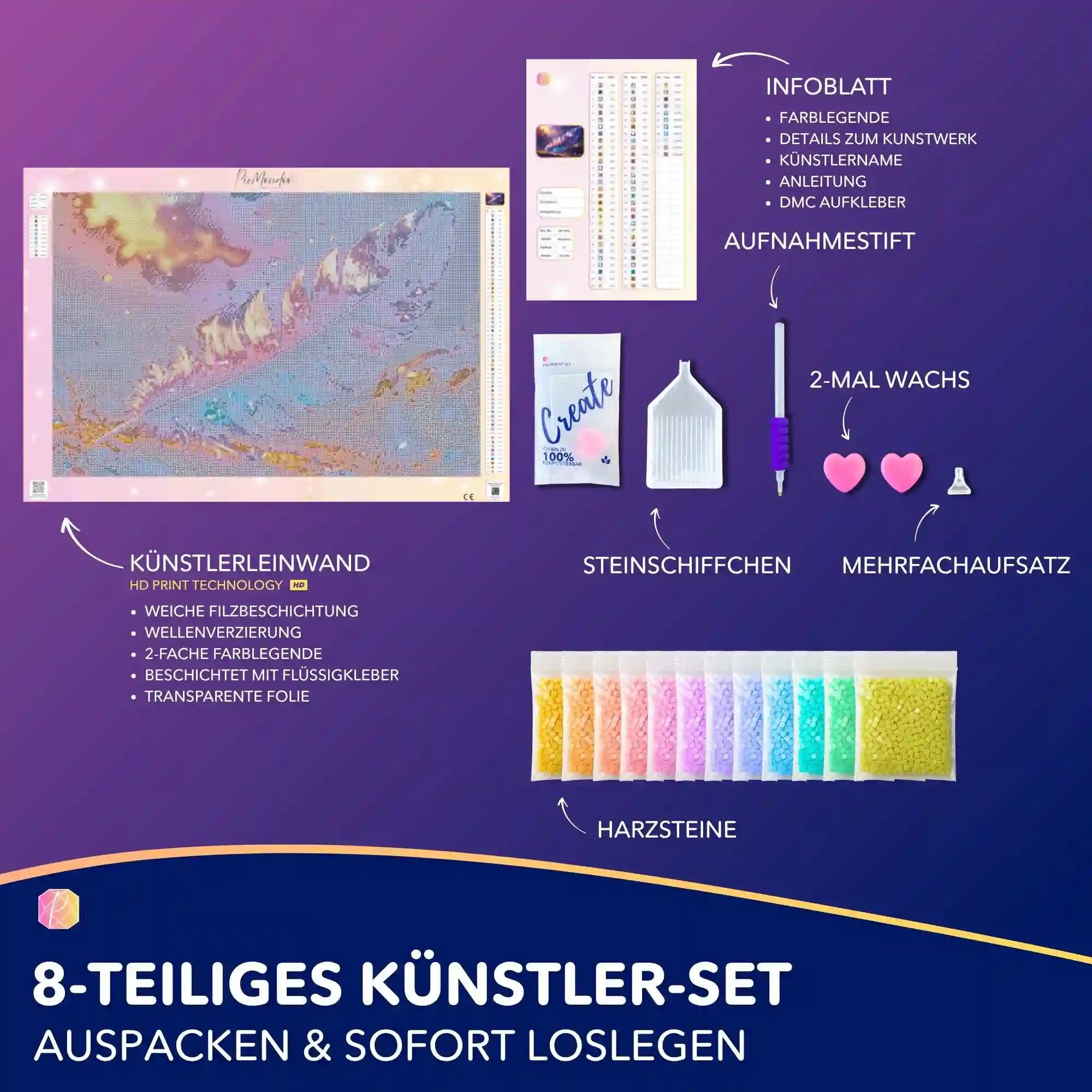 Diamond Painting 7 Tage Special - Feder im Sternenlicht