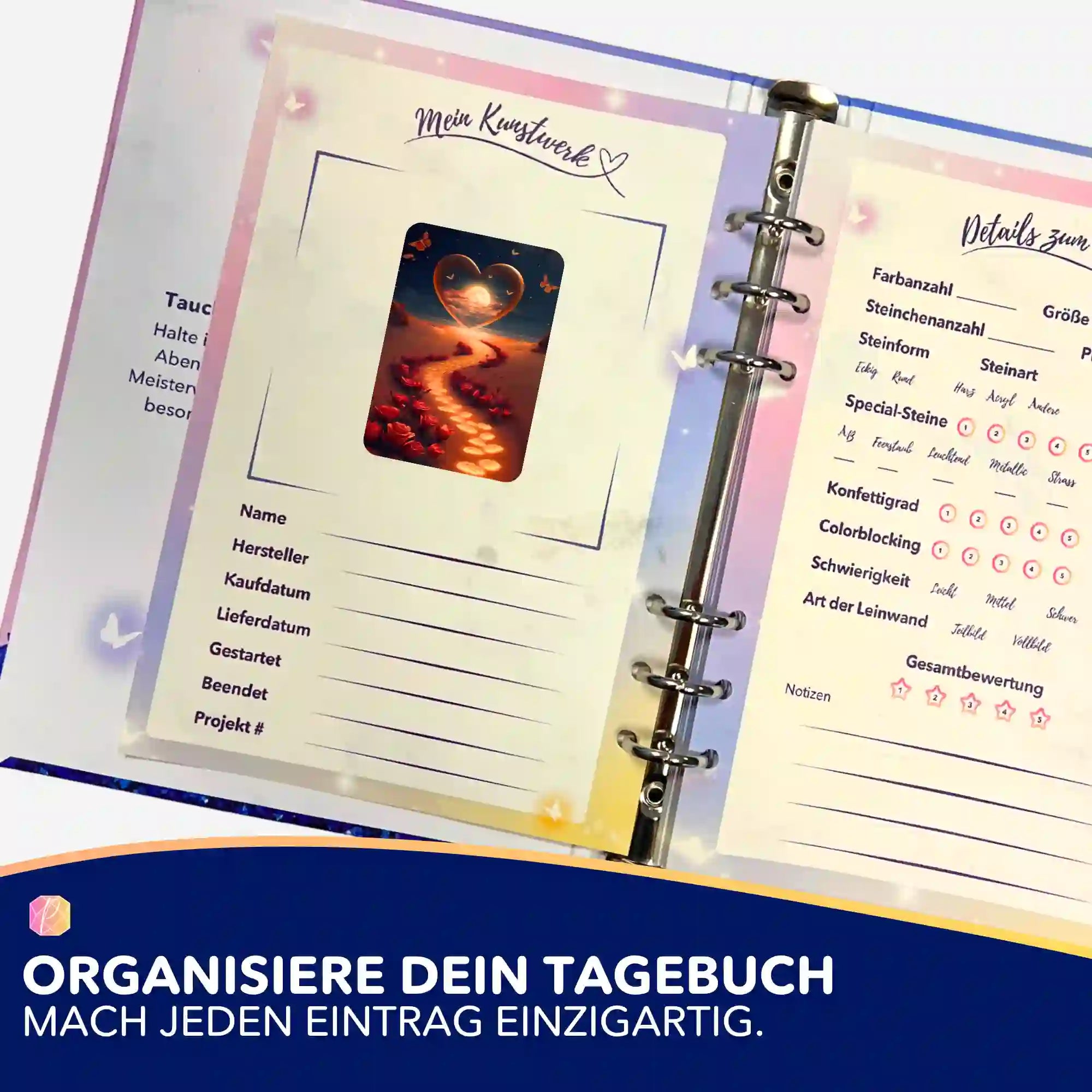 Aufkleber 5er-Set - Weg der Liebe