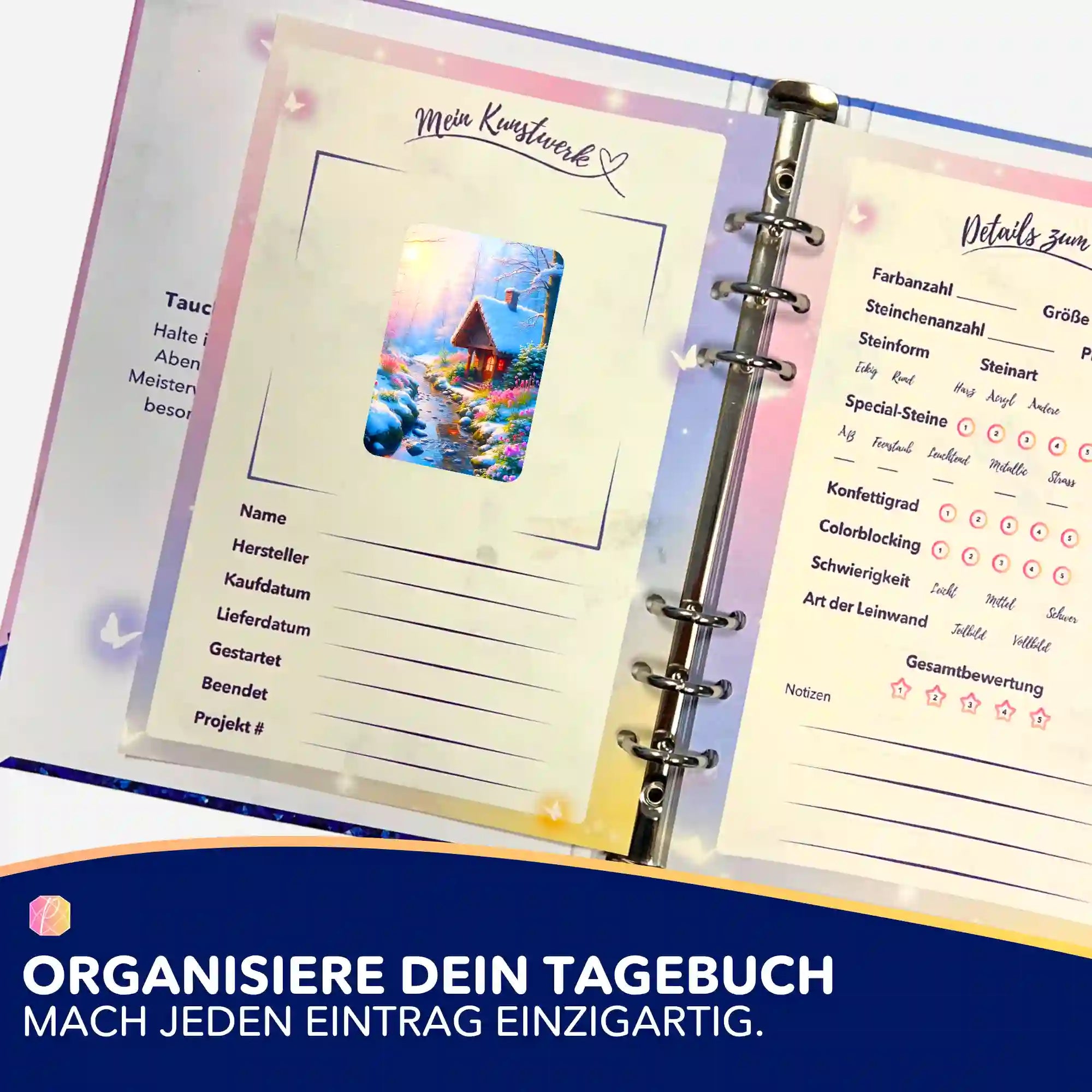Aufkleber 5er-Set - Wintermorgen "Limited Edition"
