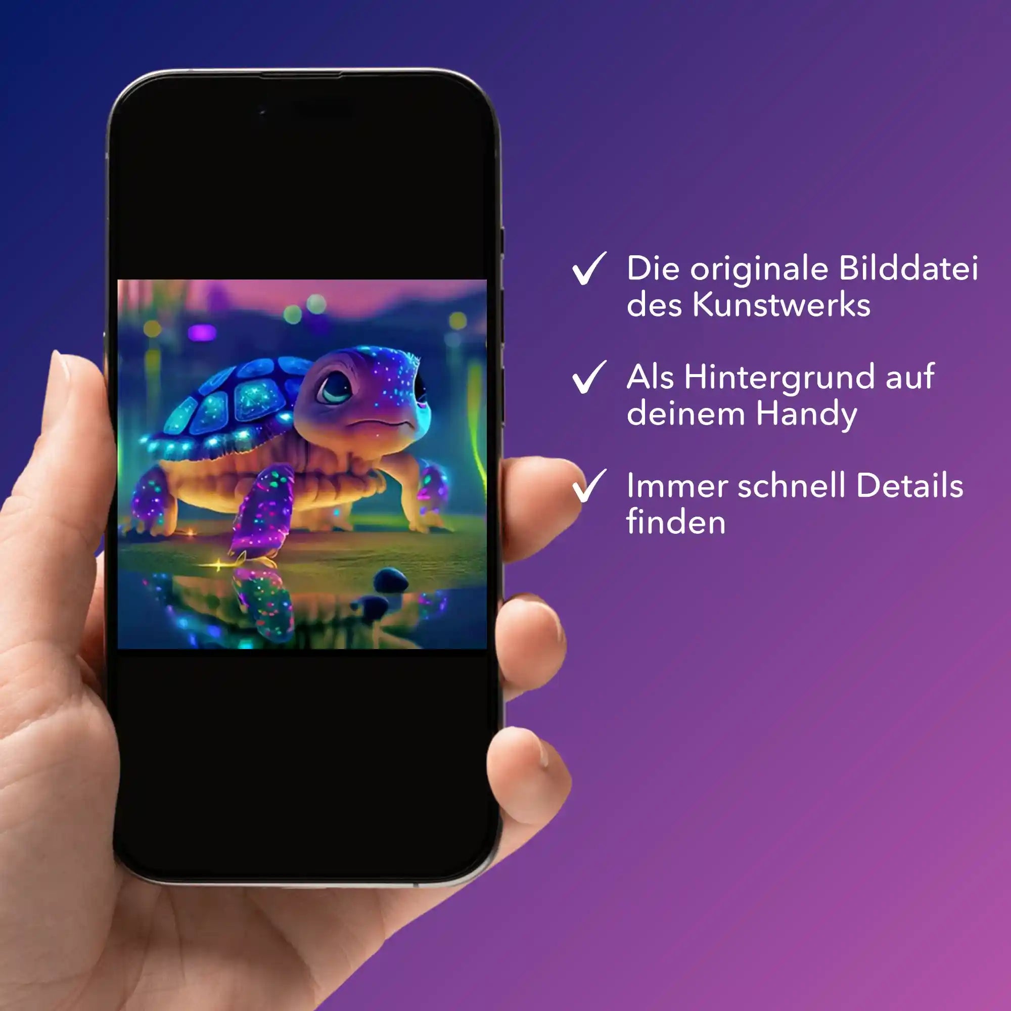 Digitale Bildmappe - Sparkling turtle