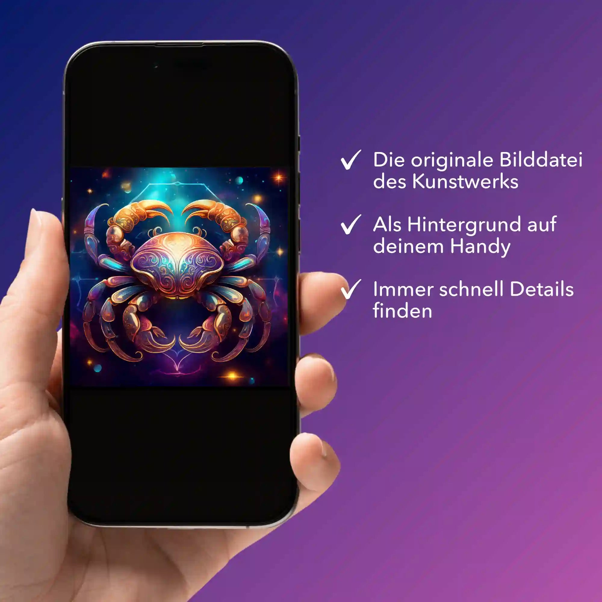 Digitale Bildmappe - Sternzeichen Krebs "Limited Edition"