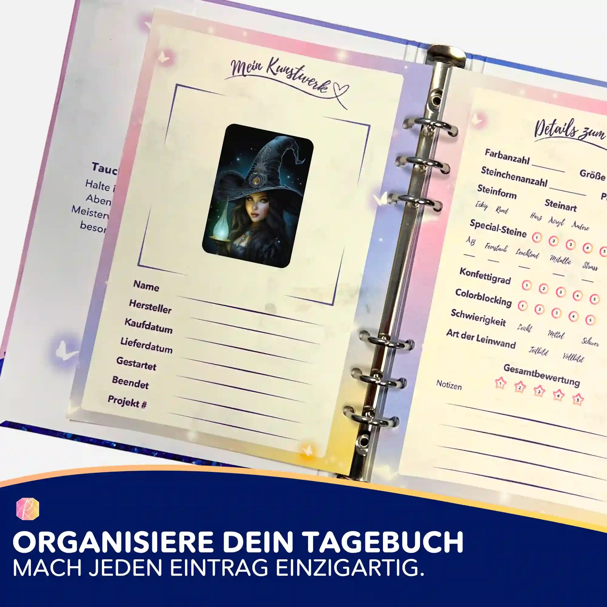 Aufkleber 5er-Set - Amalie - die wunderschöne Hexe "Limited Edition"