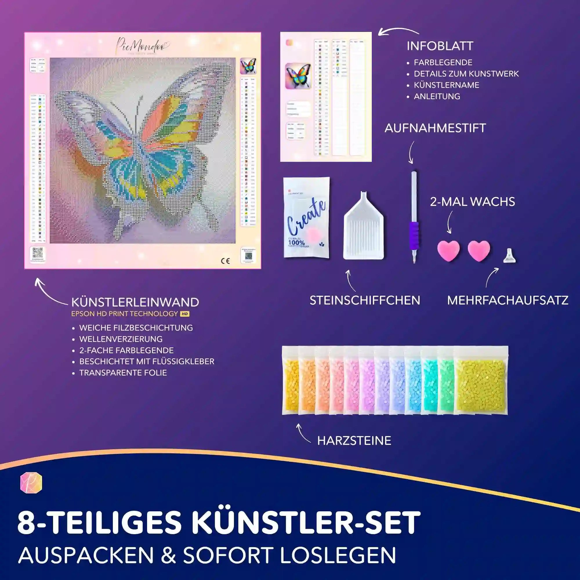 Diamond Painting - Moni Live Verkauf - Butterfly Mona