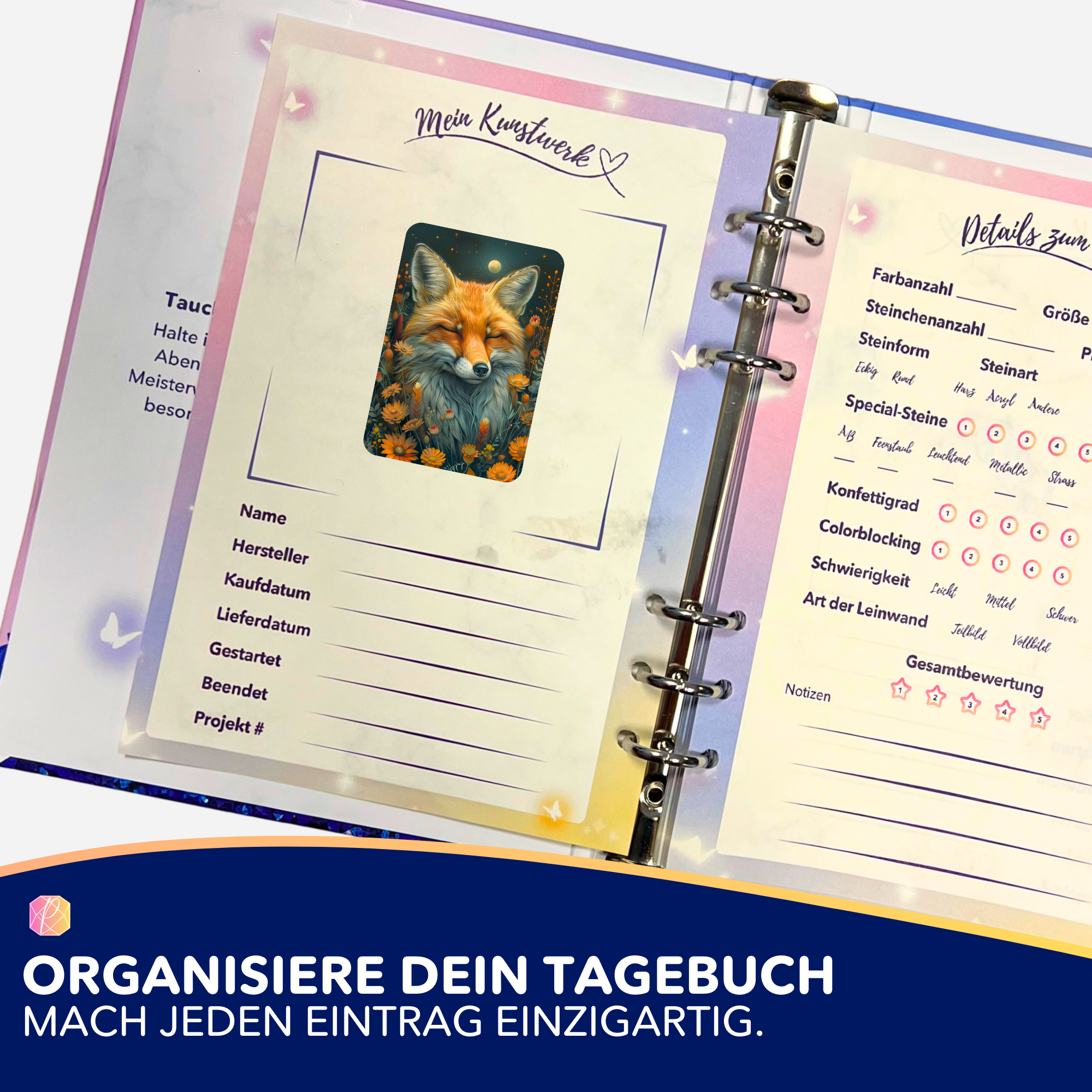 Aufkleber 5er-Set - Susen Pfifferling - Foxy Dreams