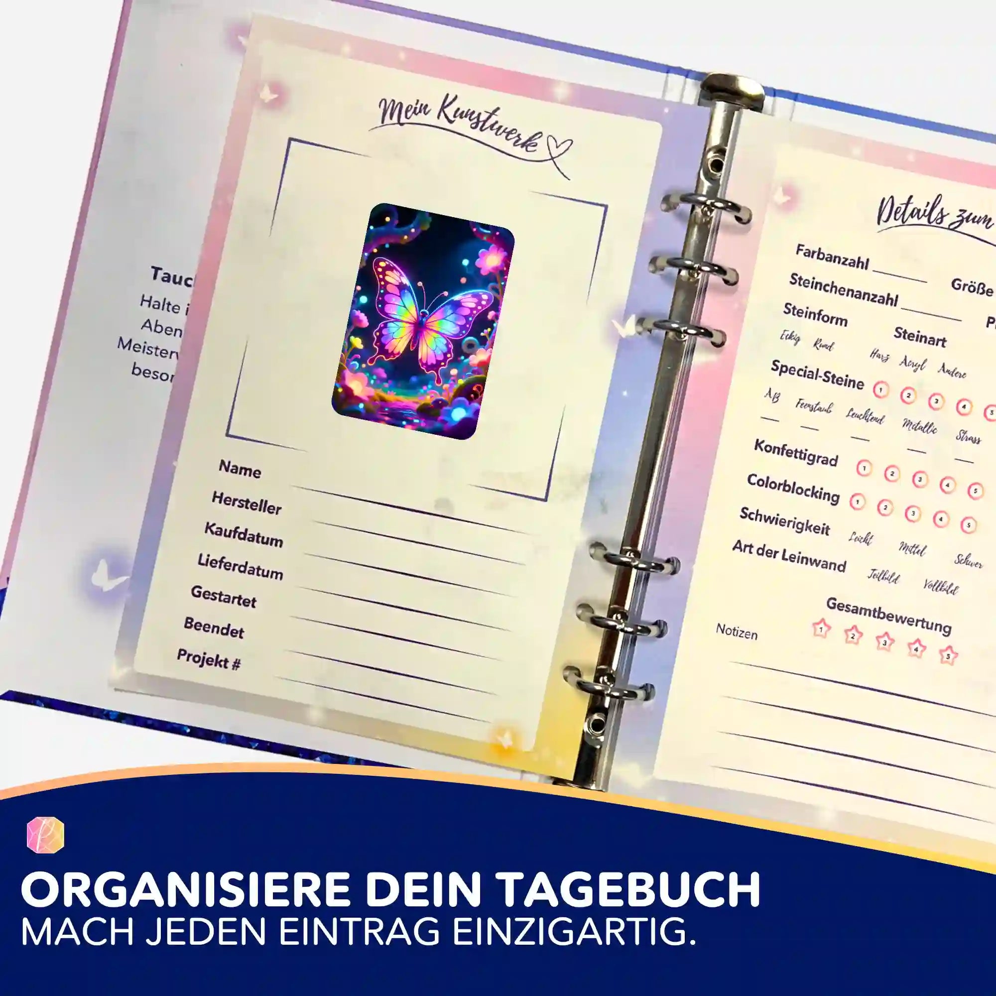 Aufkleber 5er-Set - Flügel der Schleier