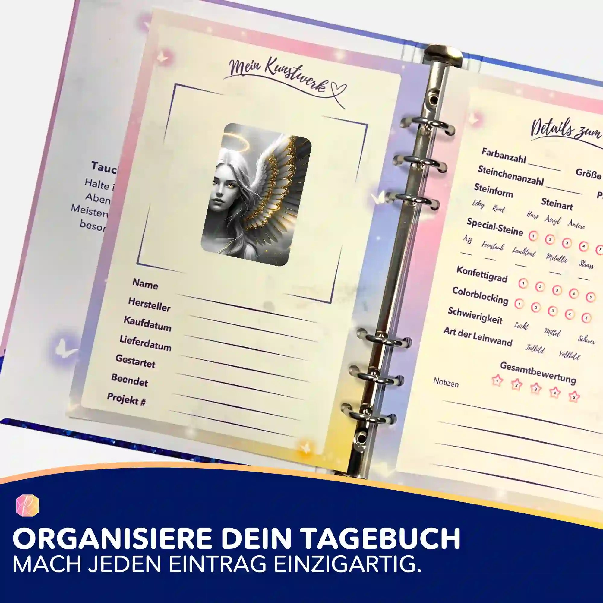 Aufkleber 5er-Set - Golden Angel