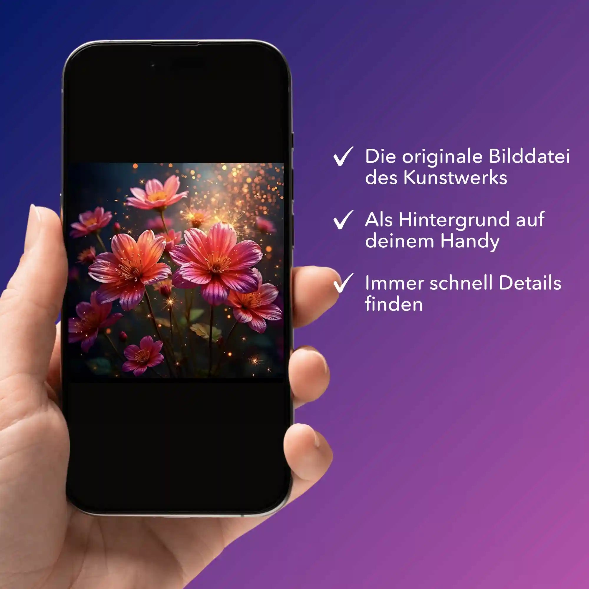 Digitale Bildmappe - Flower Sparkle