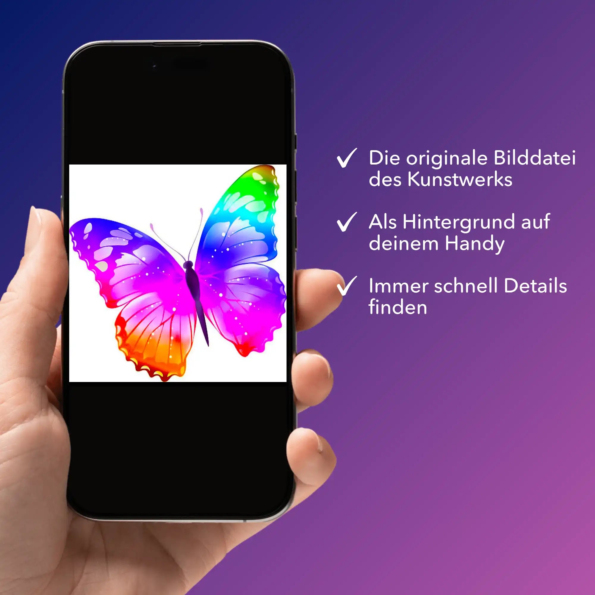 Digitale Bildmappe - Farbenfroher Schmetterling