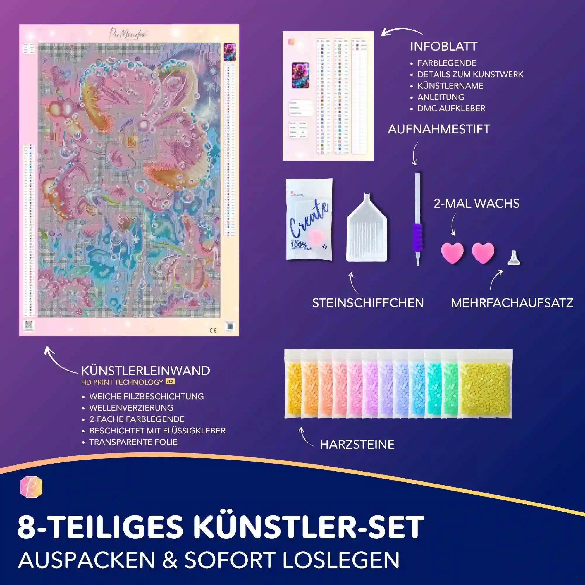 Diamond Painting - Regenkuss