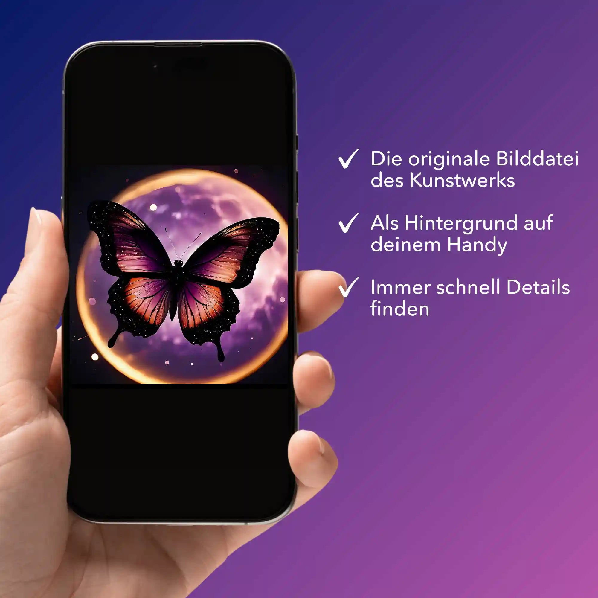 Digitale Bildmappe - Purple Moon