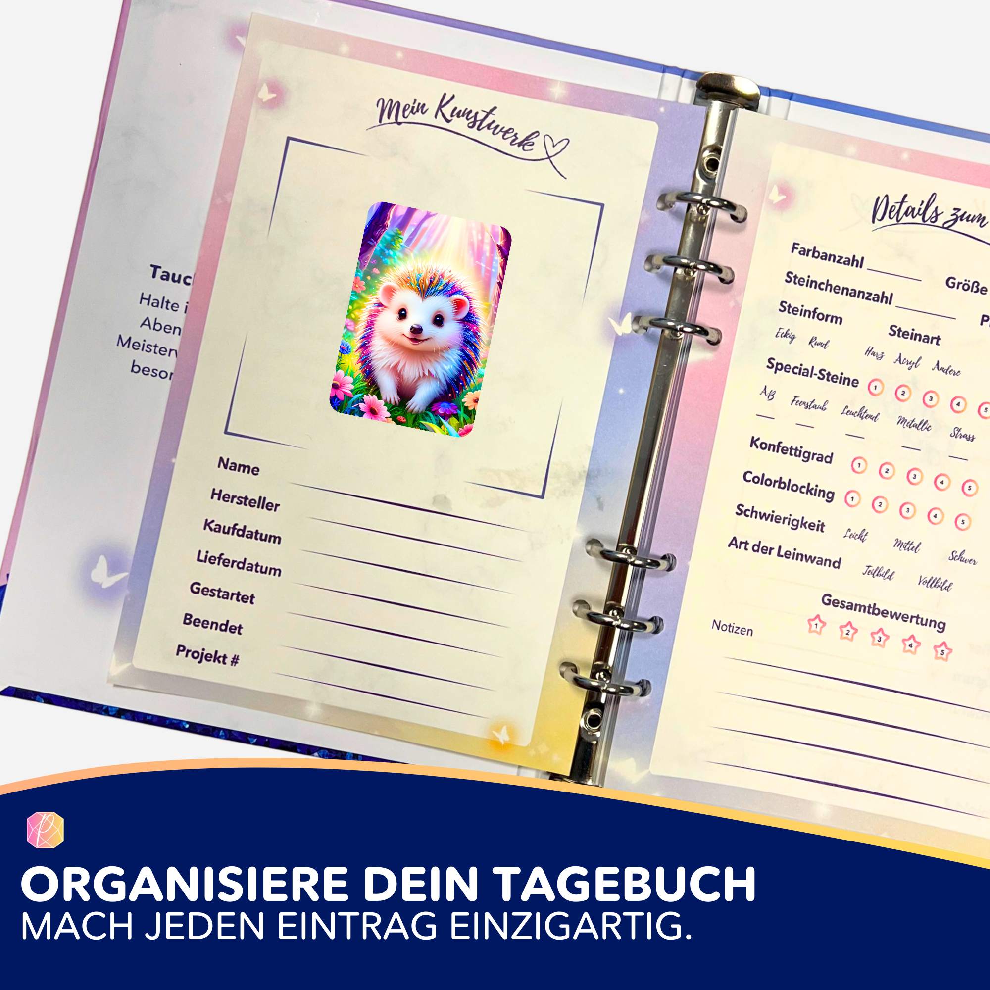 Aufkleber 5er-Set - Fairydust Special - Igel Stups