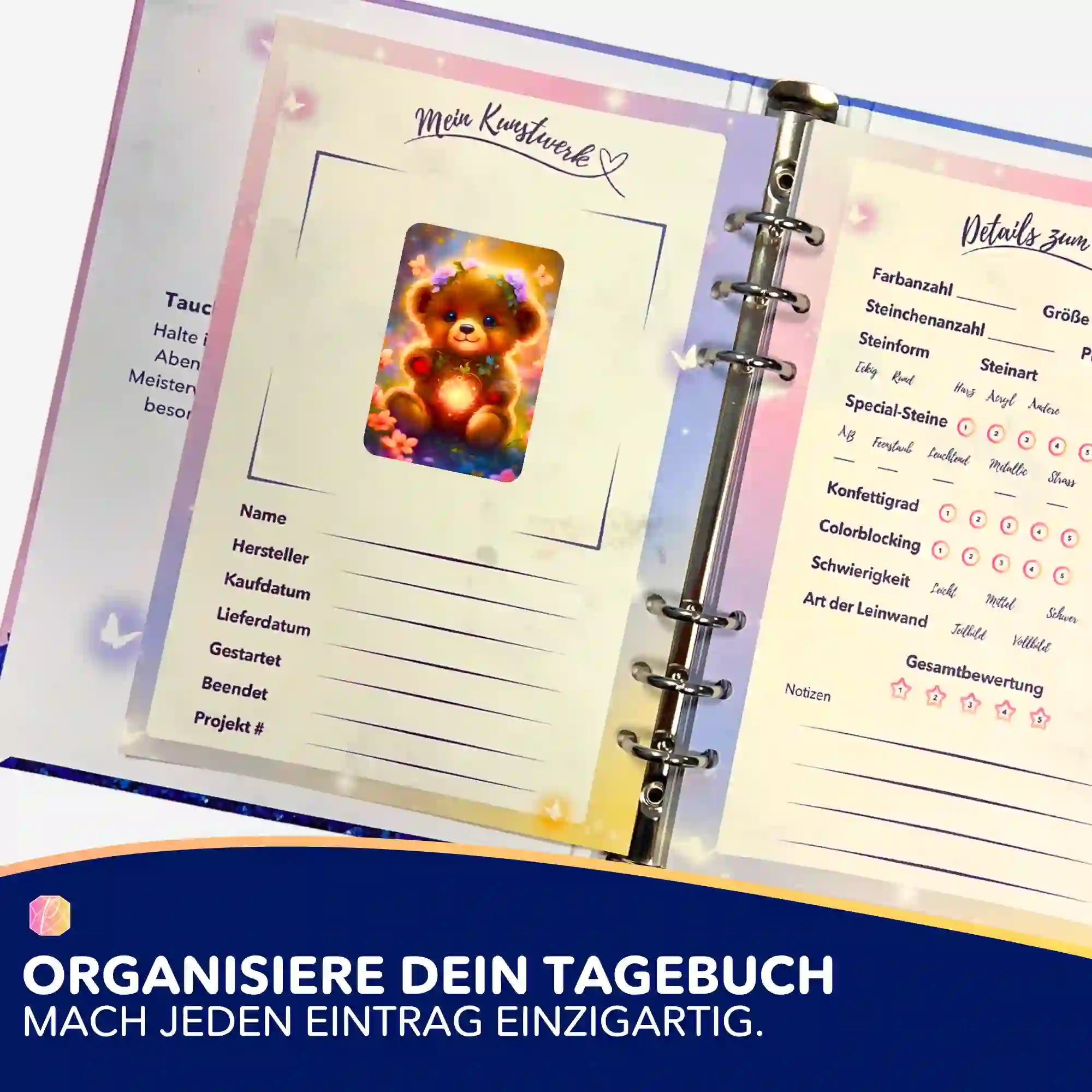 Aufkleber 5er-Set - Kleiner Leuchtbär