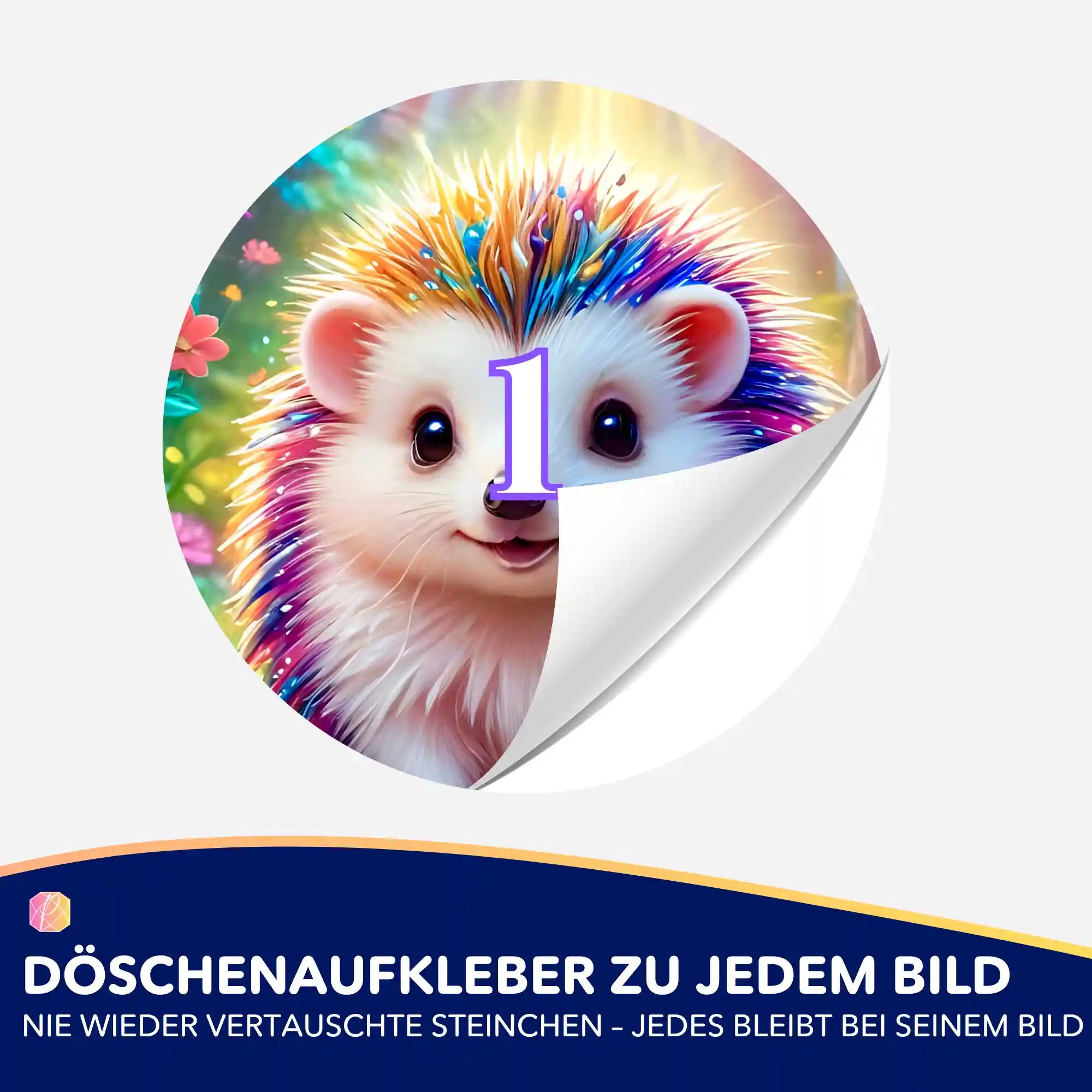 Döschenaufkleber - Fairydust Special - Igel Stups