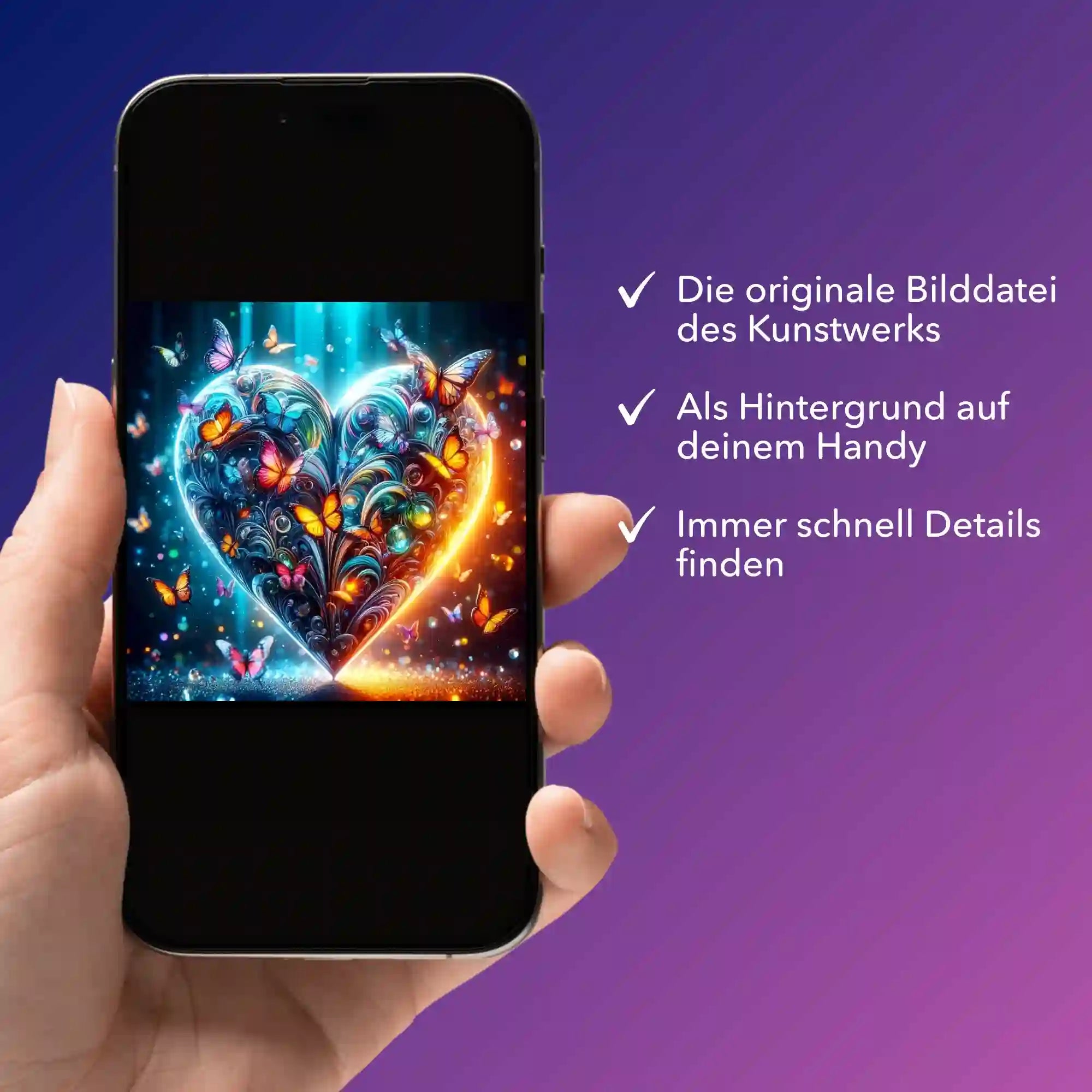 Digitale Bildmappe - Schmetterlingsherz