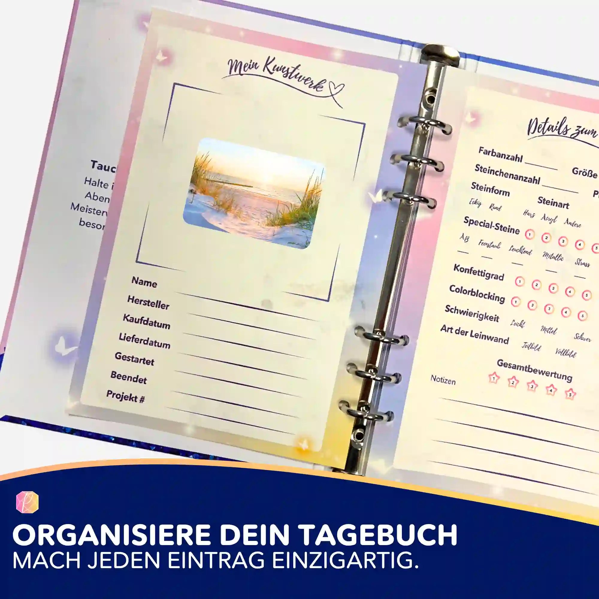 Aufkleber 5er-Set - Entspannung im Sonnenuntergang