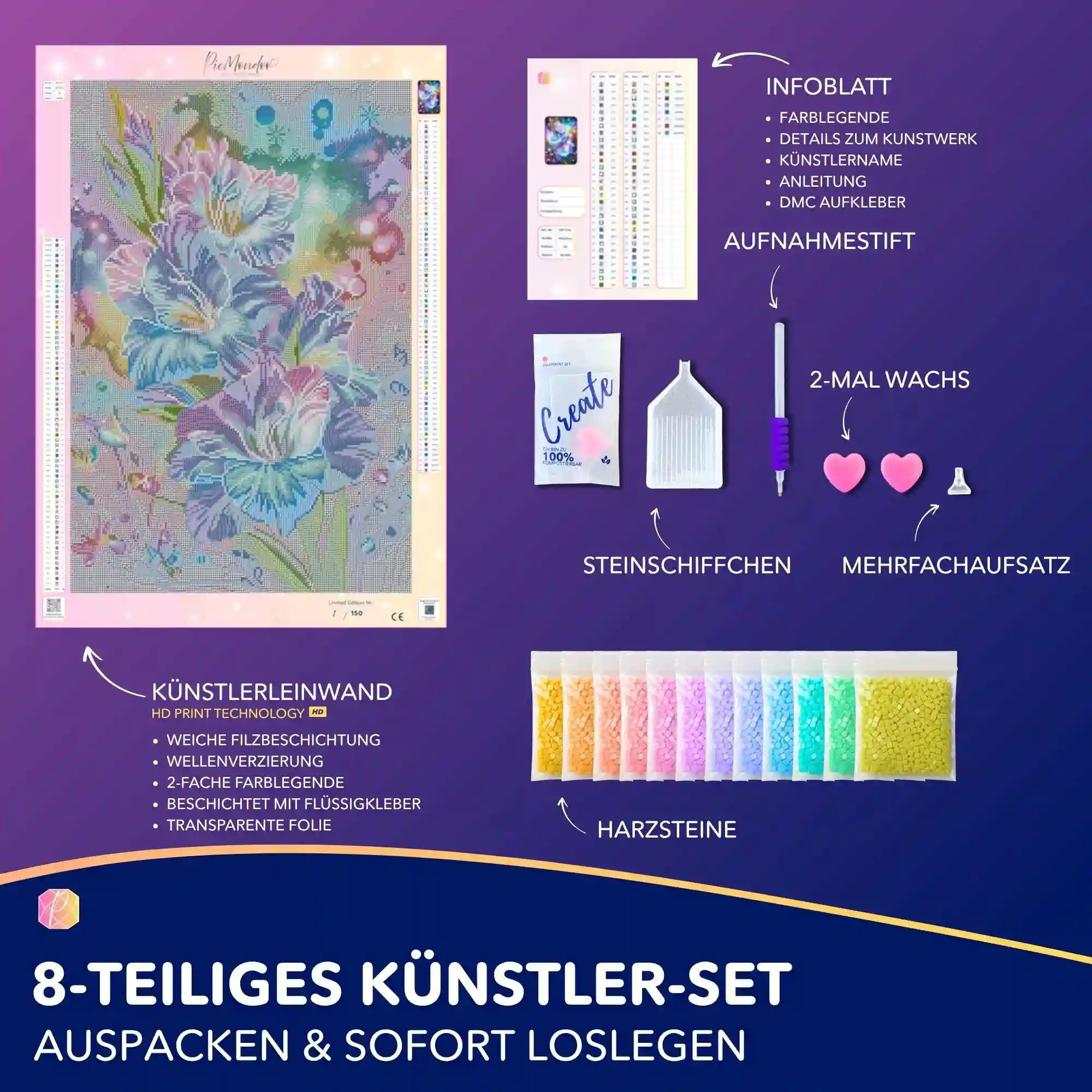Diamond Painting - Schwert aus Seide "Limited Editon"