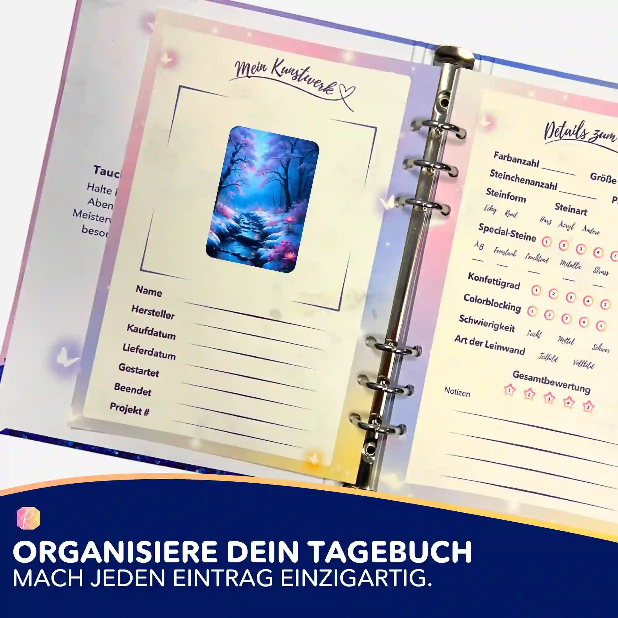 Aufkleber 5er-Set - Fluss der Träume