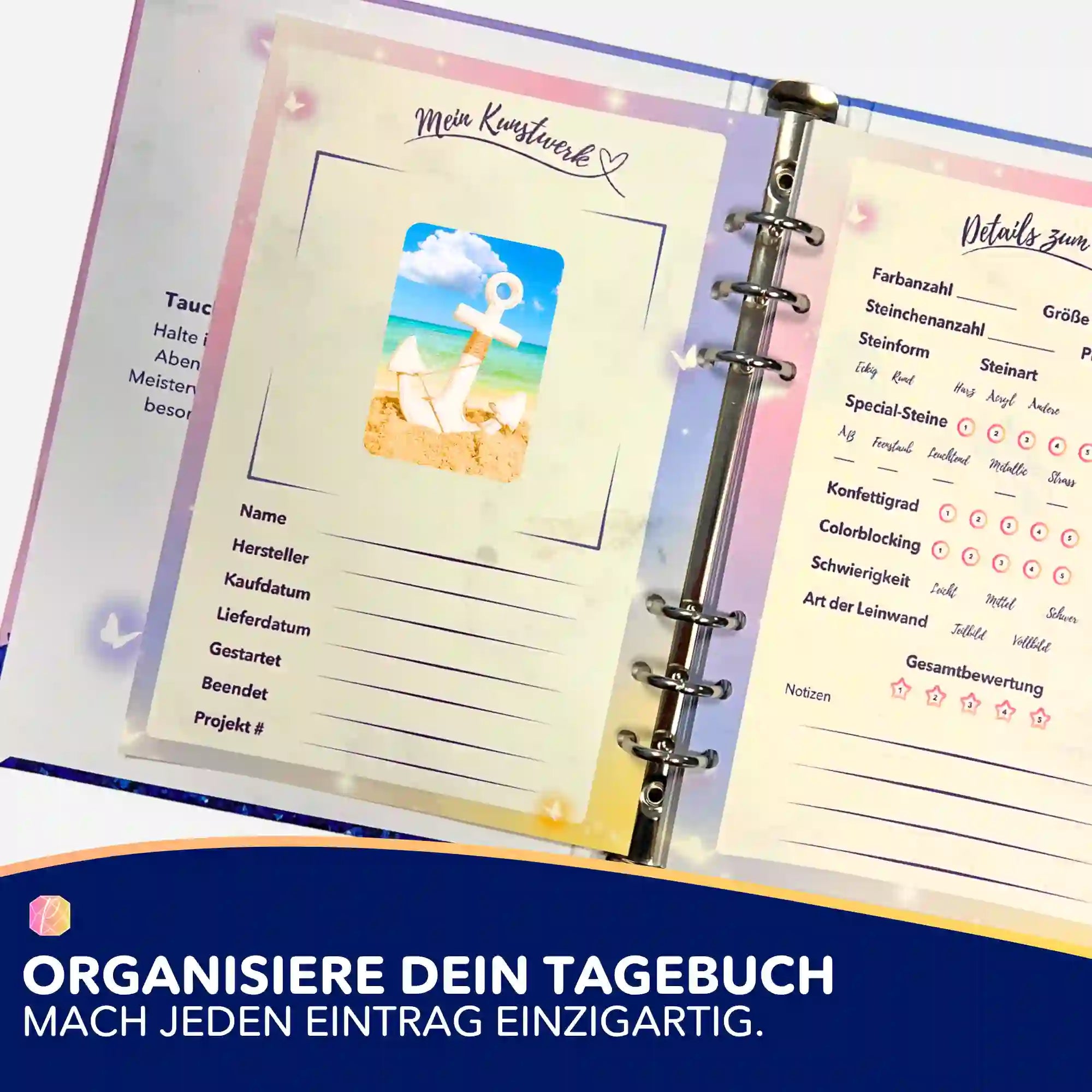 Aufkleber 5er-Set - Anker der Hoffnung
