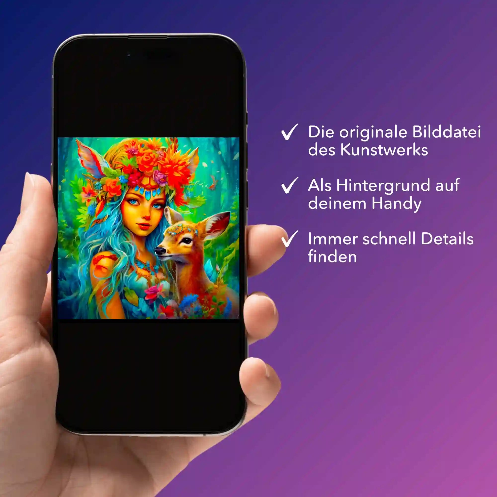 Digitale Bildmappe - Waldmädchen