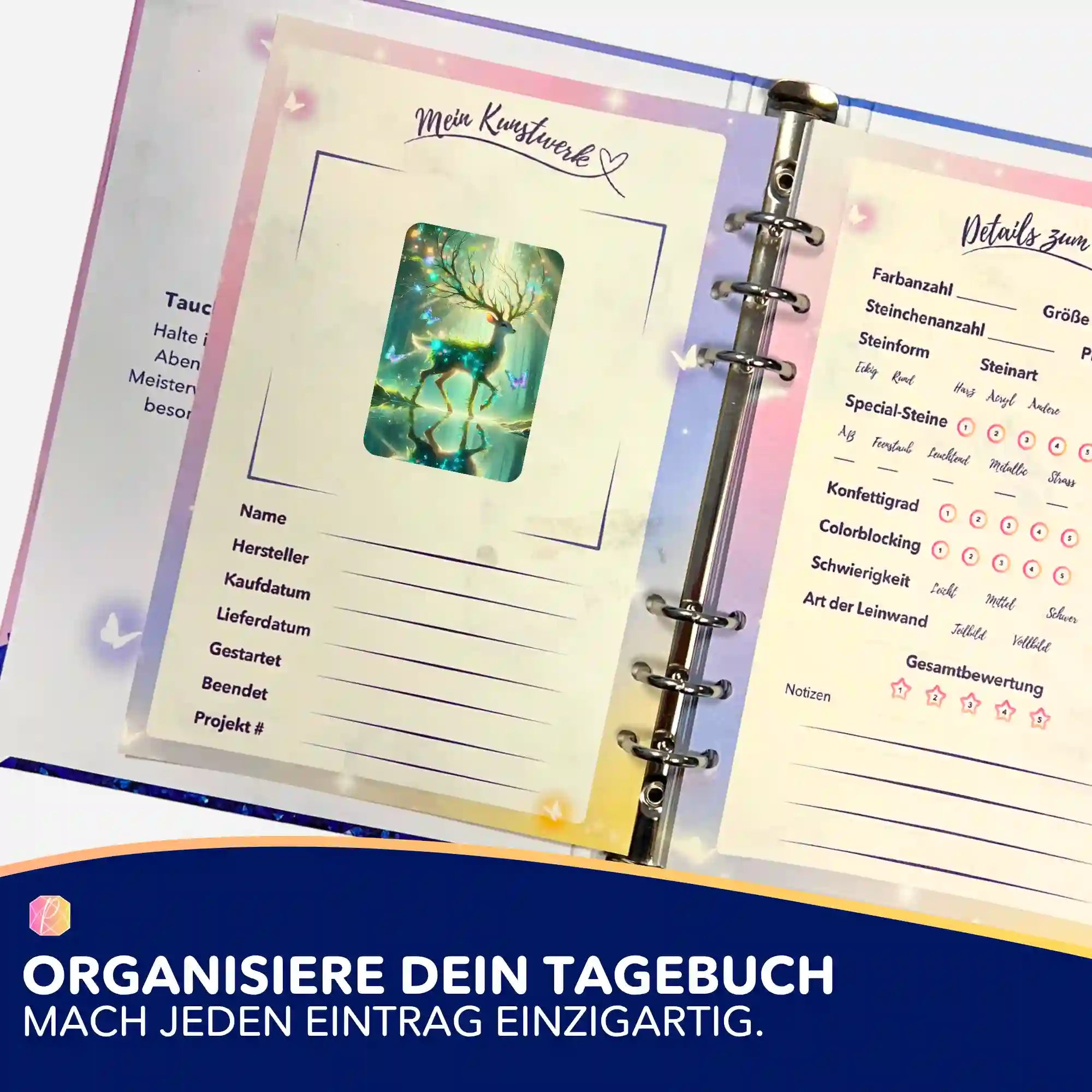 Aufkleber 5er-Set - Wächter der verborgenen Lichtung