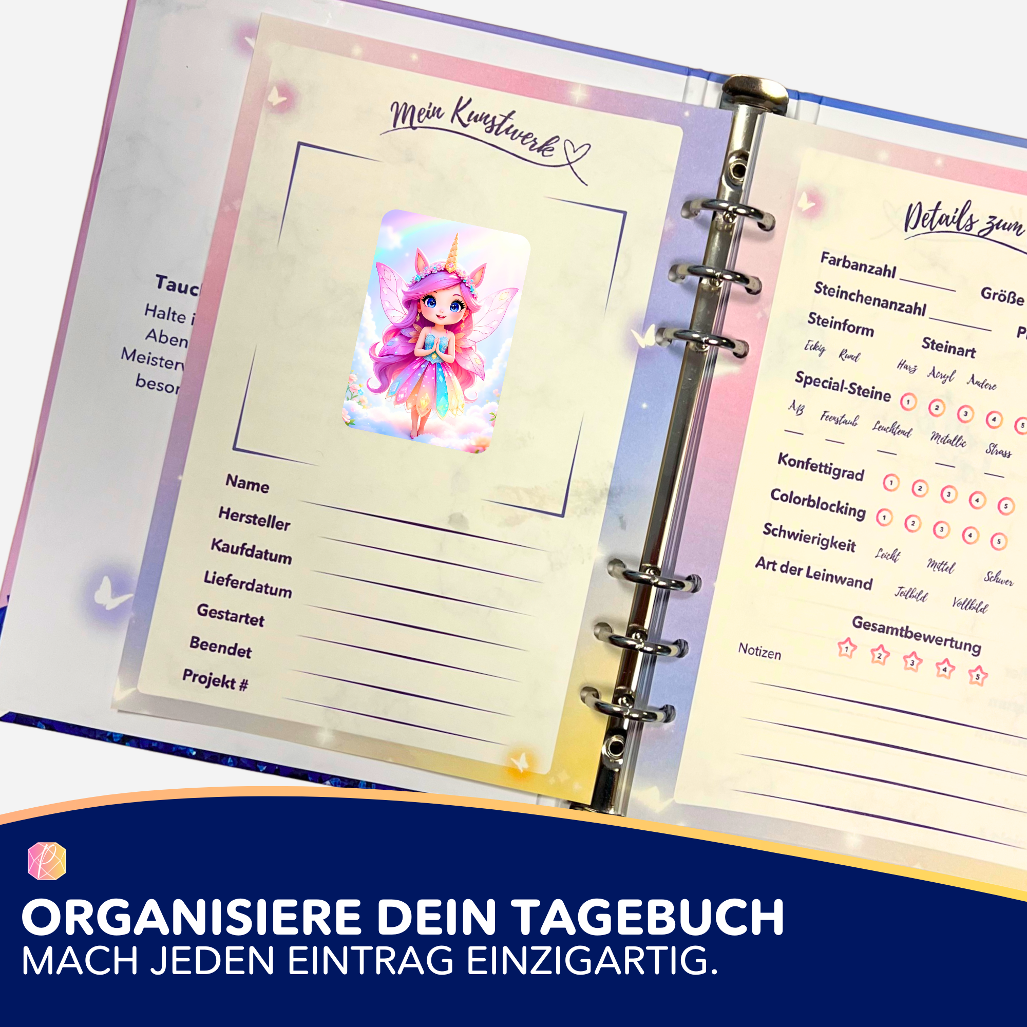 Aufkleber 5er-Set - Fairydust Special - Fee im Wolkenreich