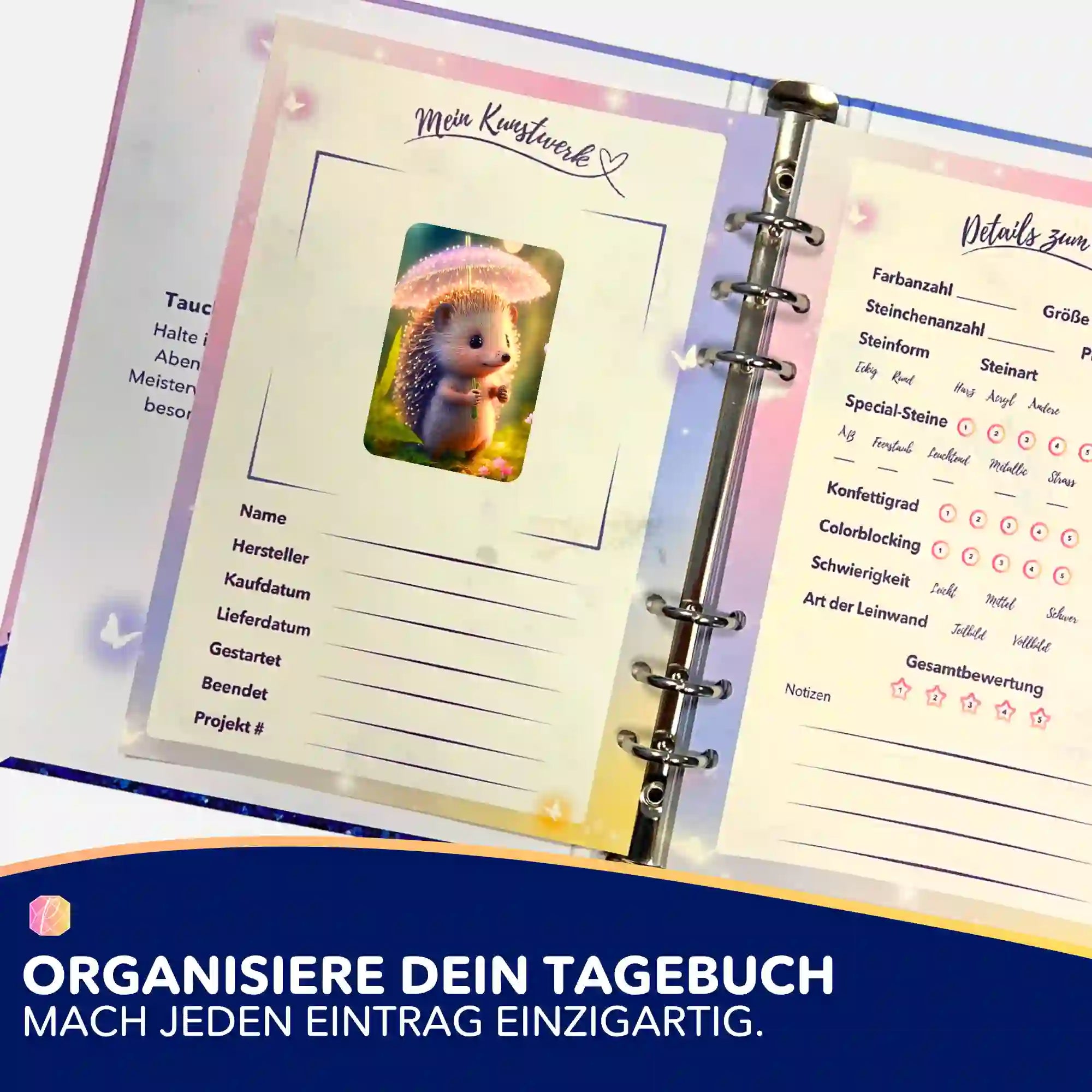 Aufkleber 5er-Set - Igelchen im Sonnenlicht