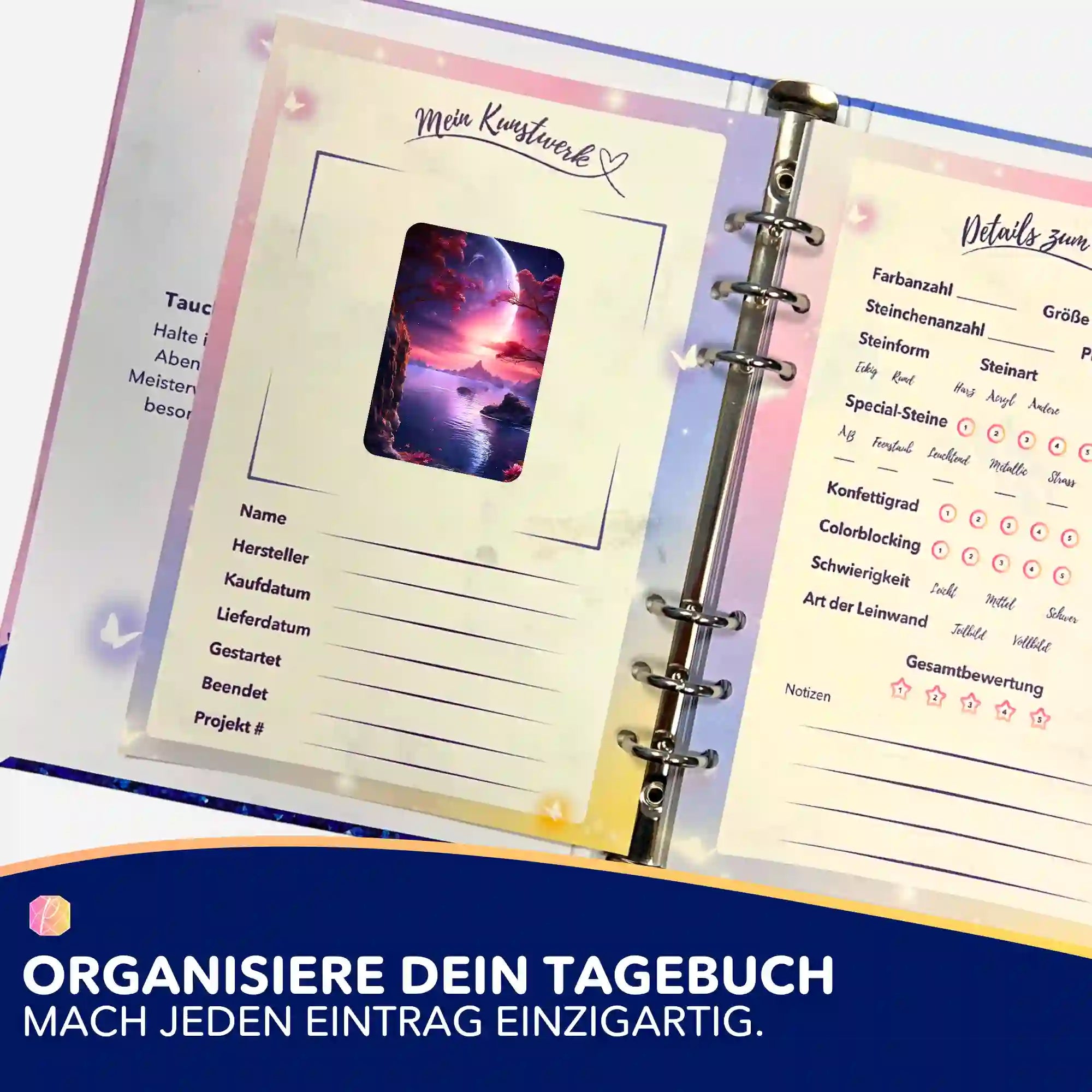 Aufkleber 5er-Set - Traum von Lunara