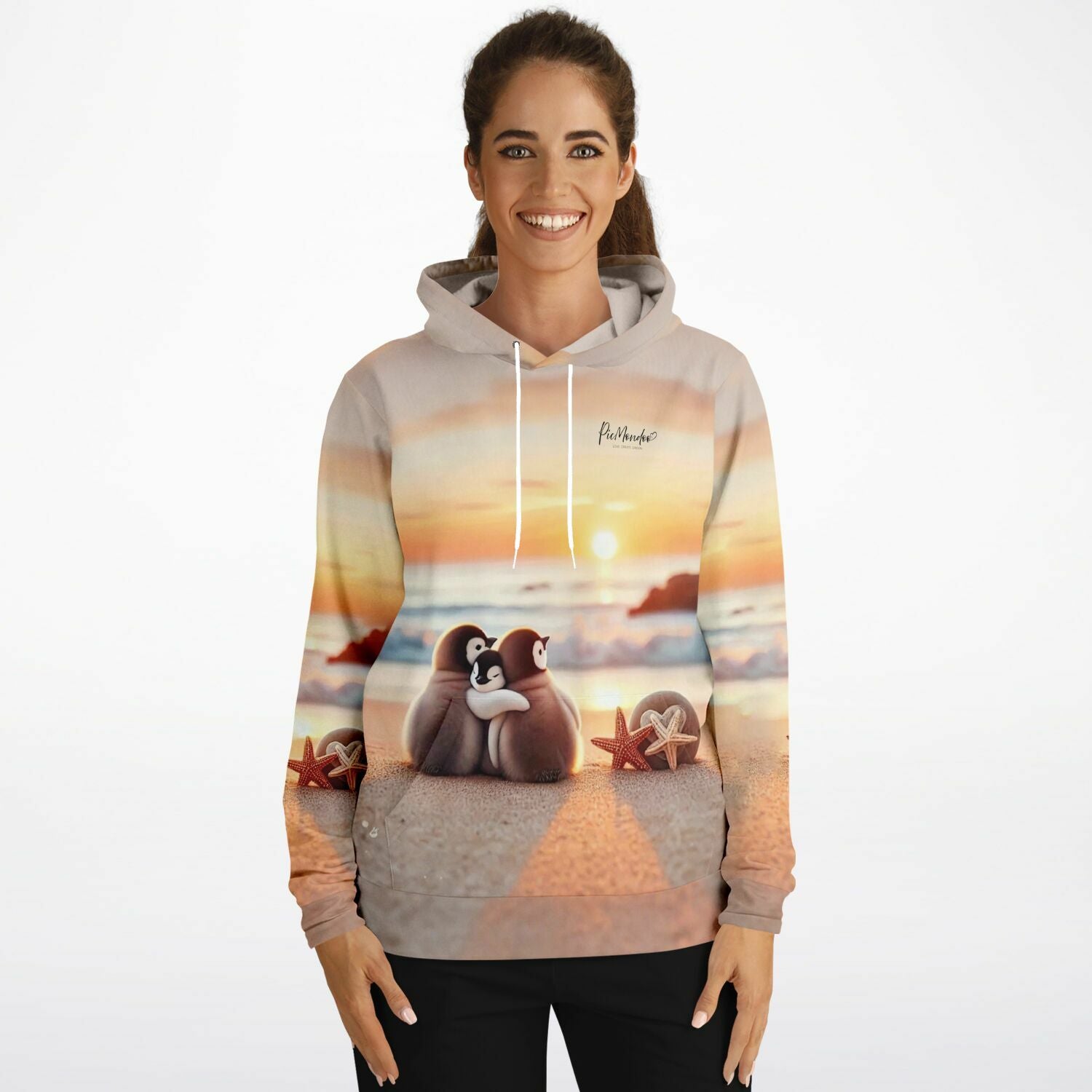 Dreamer Hoodie - Happy Family am Strand