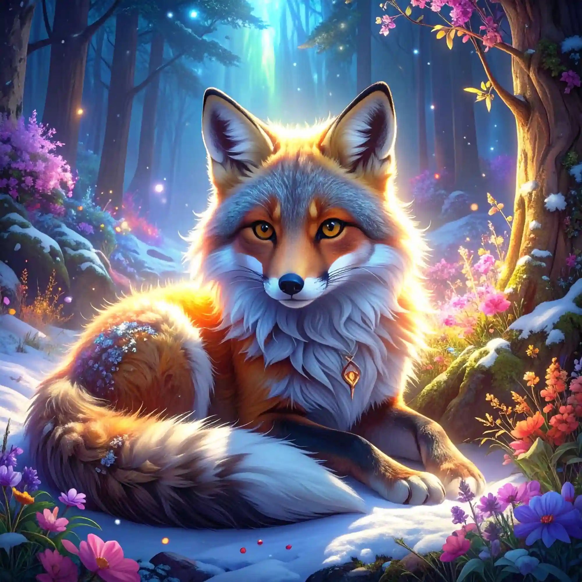 Diamond Painting 7 Tage Special - Rast im Schnee