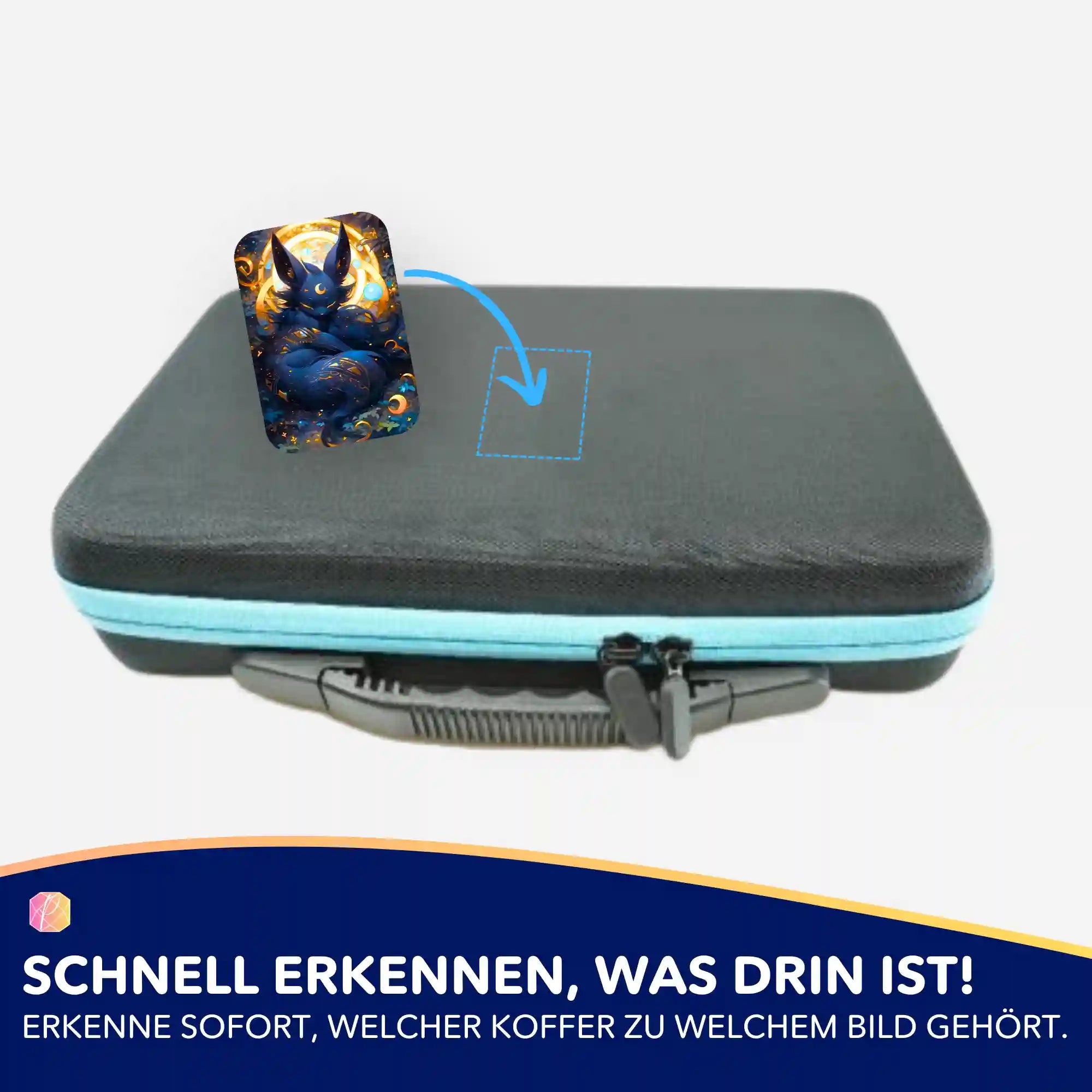 Aufkleber 5er-Set - Mystisches Nachtwesen