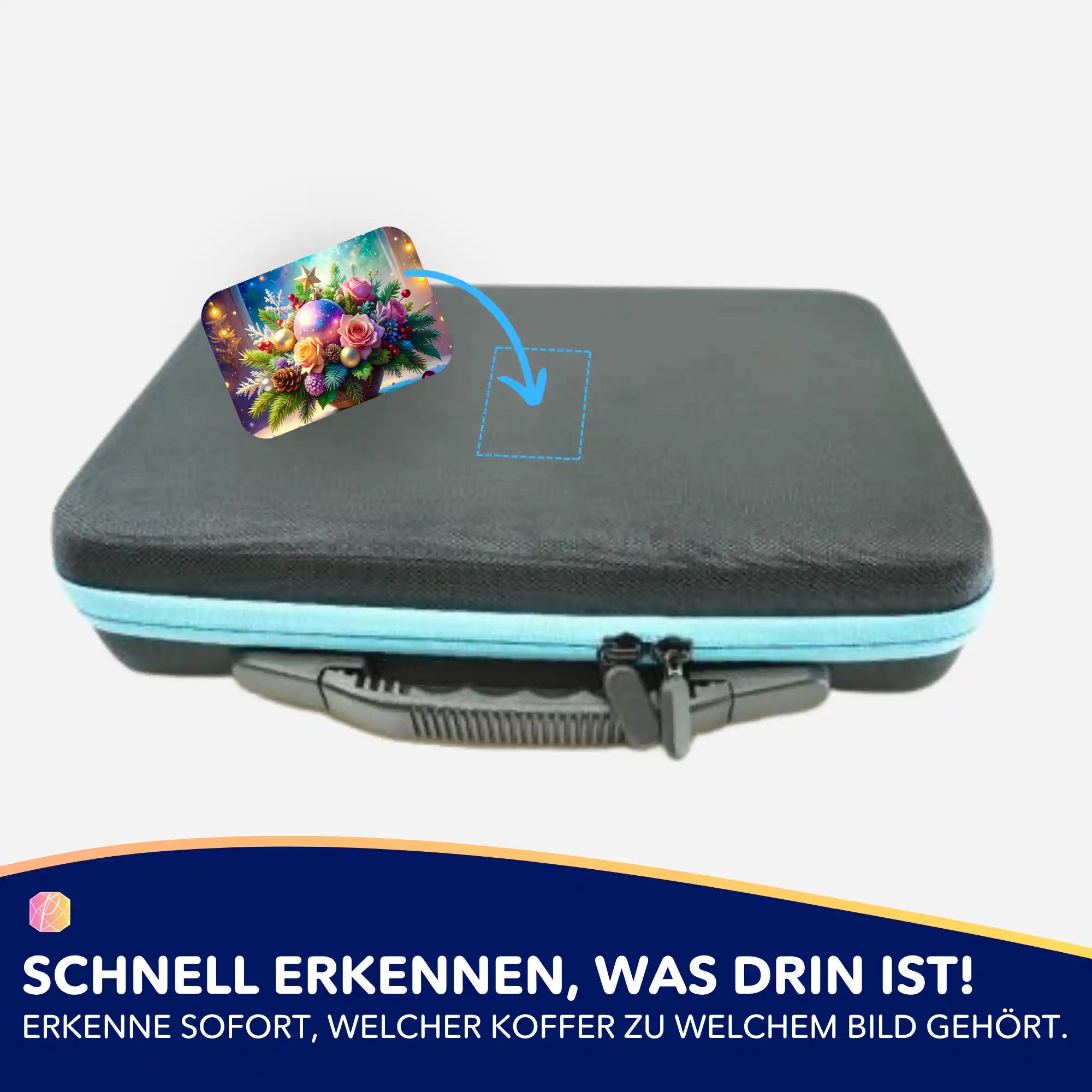 Aufkleber 5er-Set - Weihnachtsgesteck