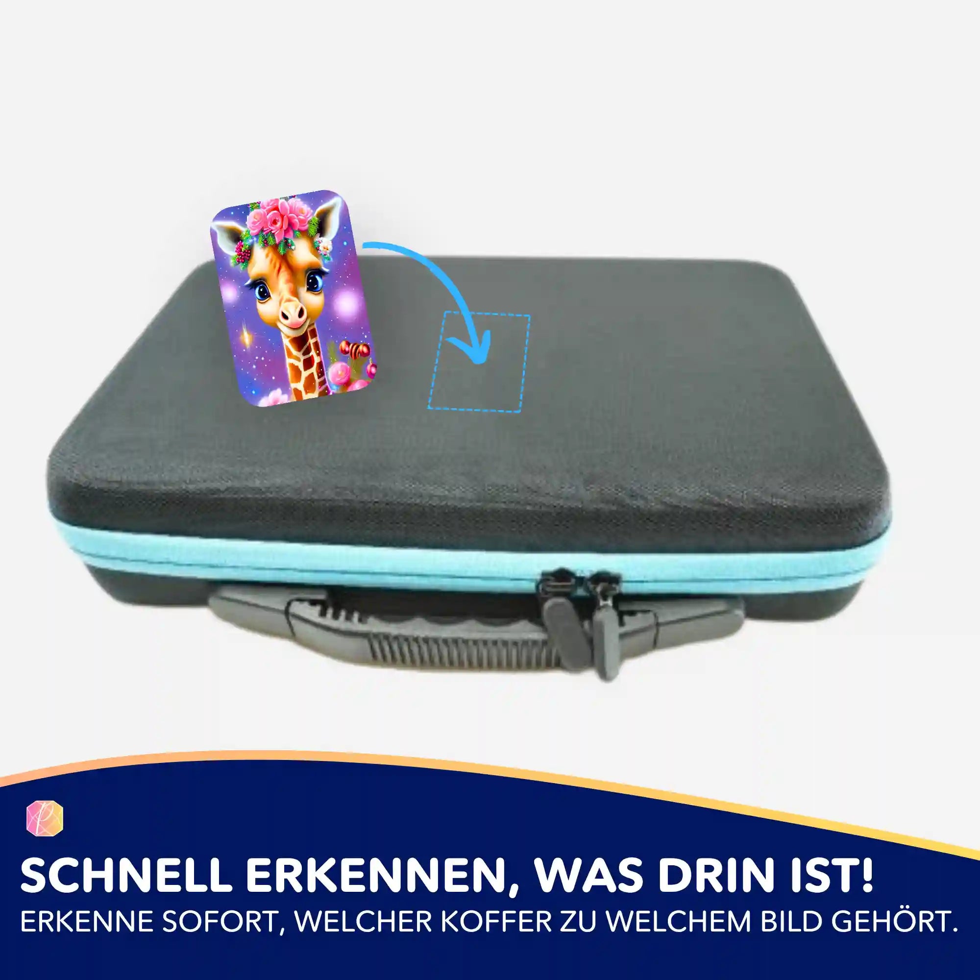 Aufkleber 5er-Set - Zauberhaftes Giraffenbaby