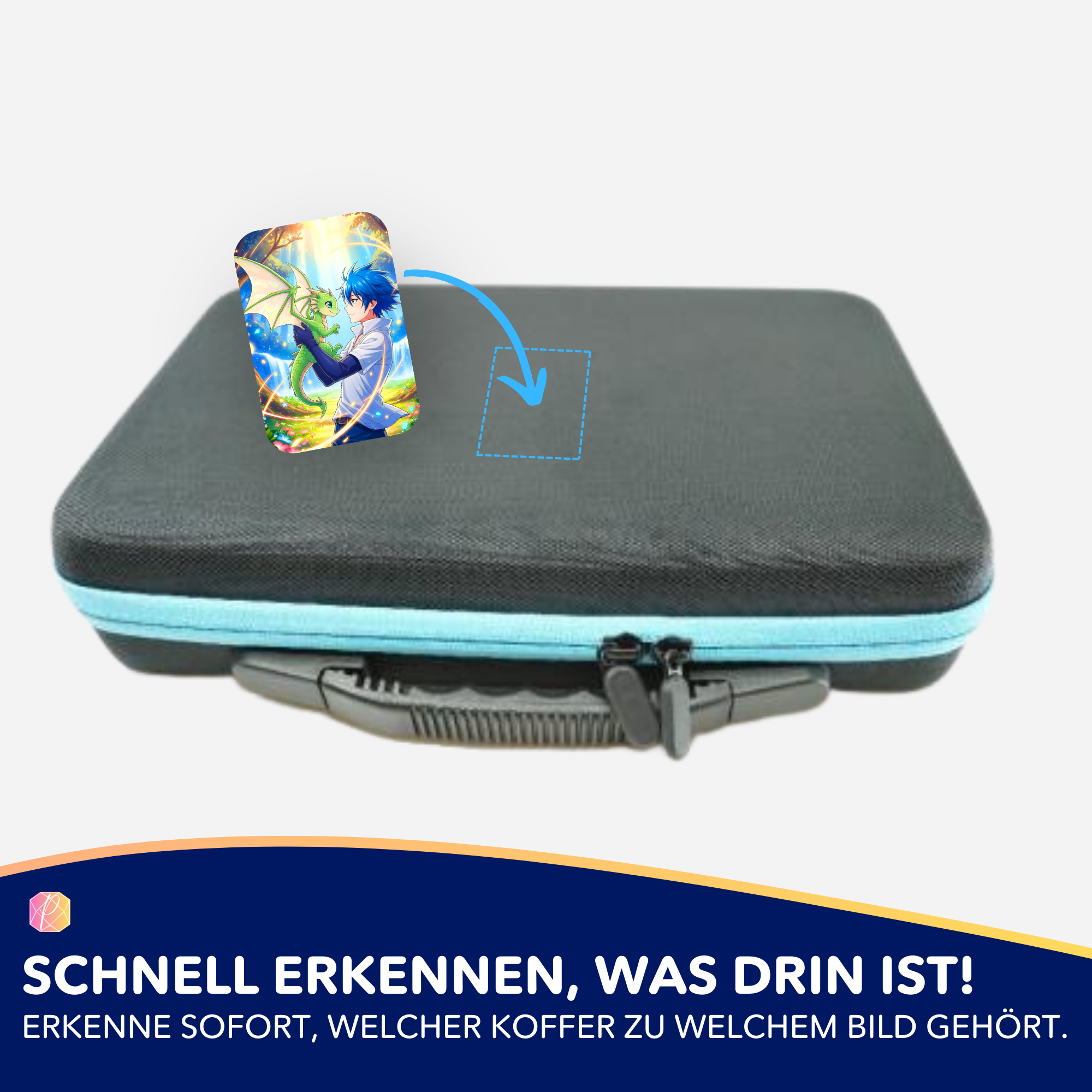 Aufkleber 5er-Set - Diamond Painting 7-Tage Special - Dreamteam am Wasserfall