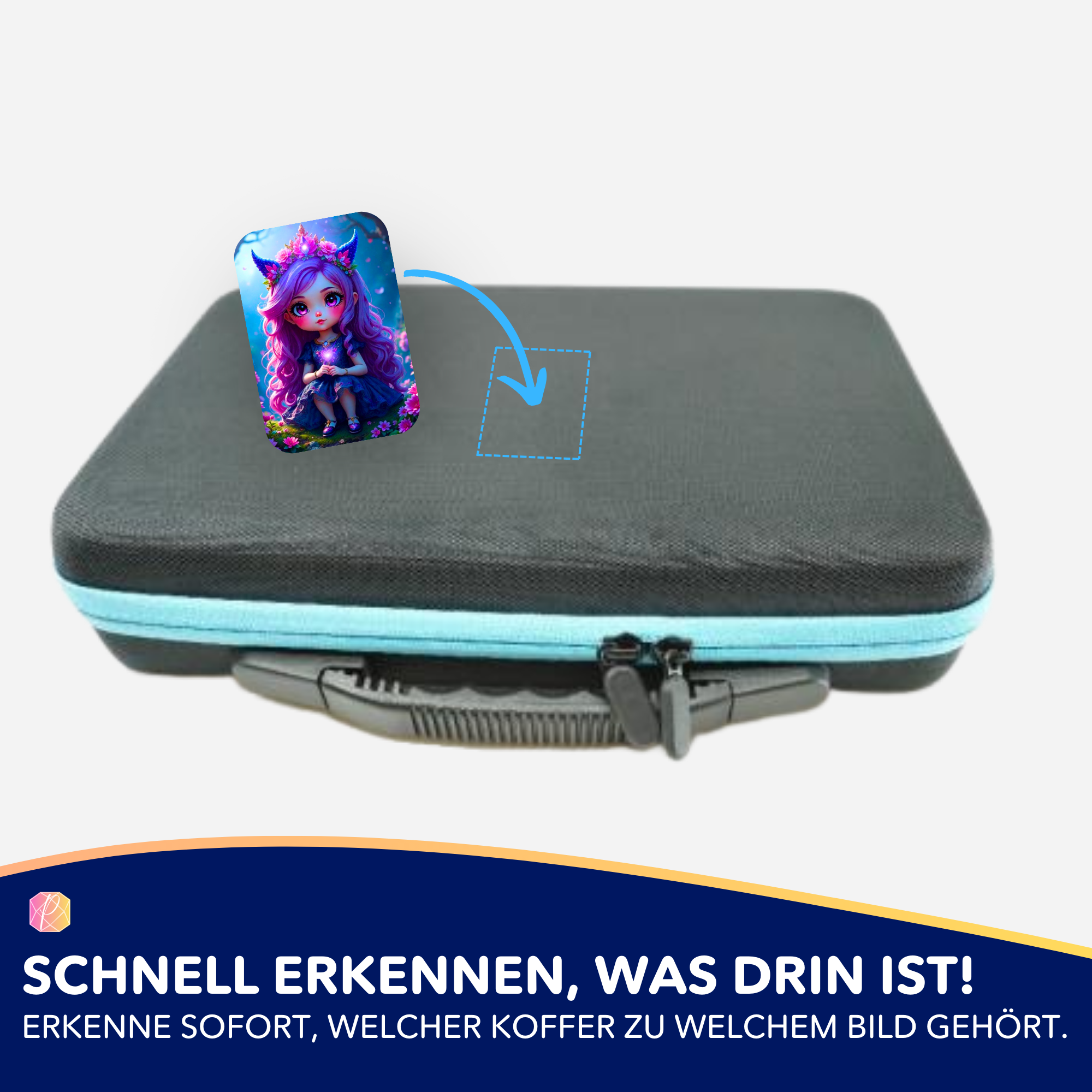 Aufkleber 5er-Set - Little Violett